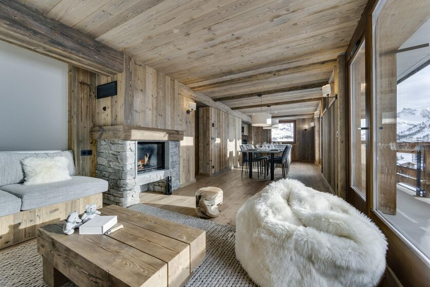 Tignes Location Appartement Luxe Annikate Séjour 