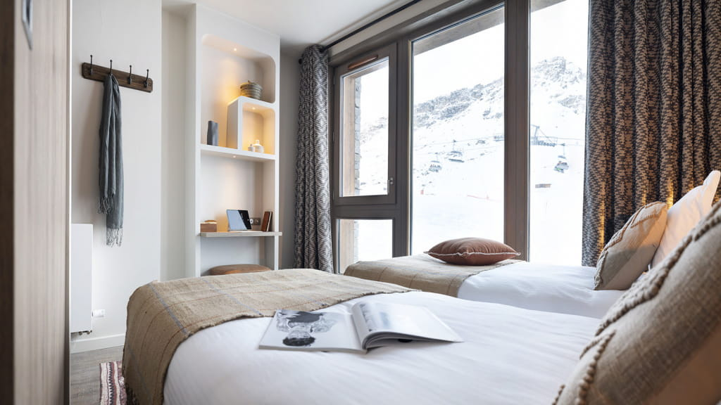 Tignes Location Appartement Dans Résidence Luxe Inies Chambre 2