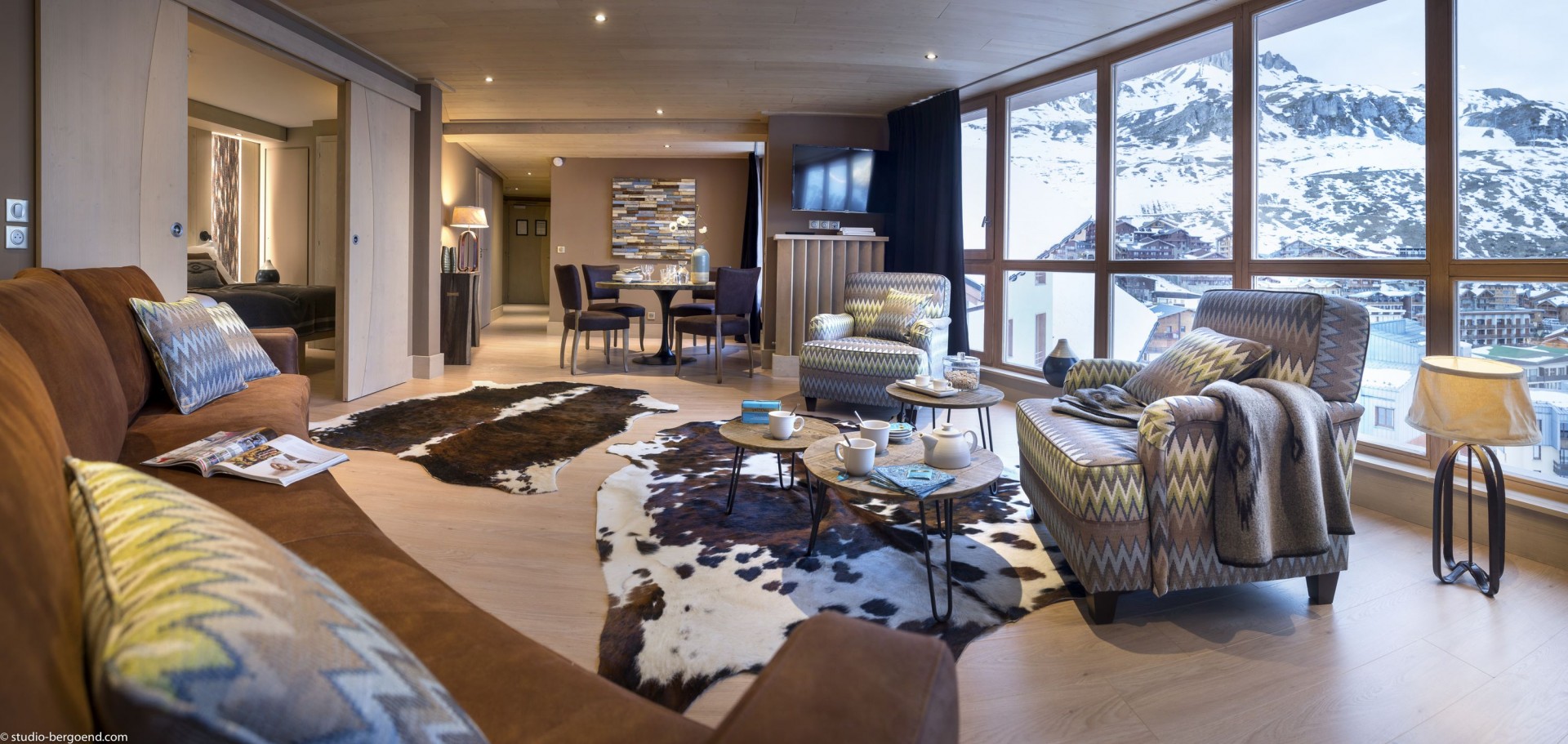Tignes Rental Appartment Luxury Kyanite Living Room 