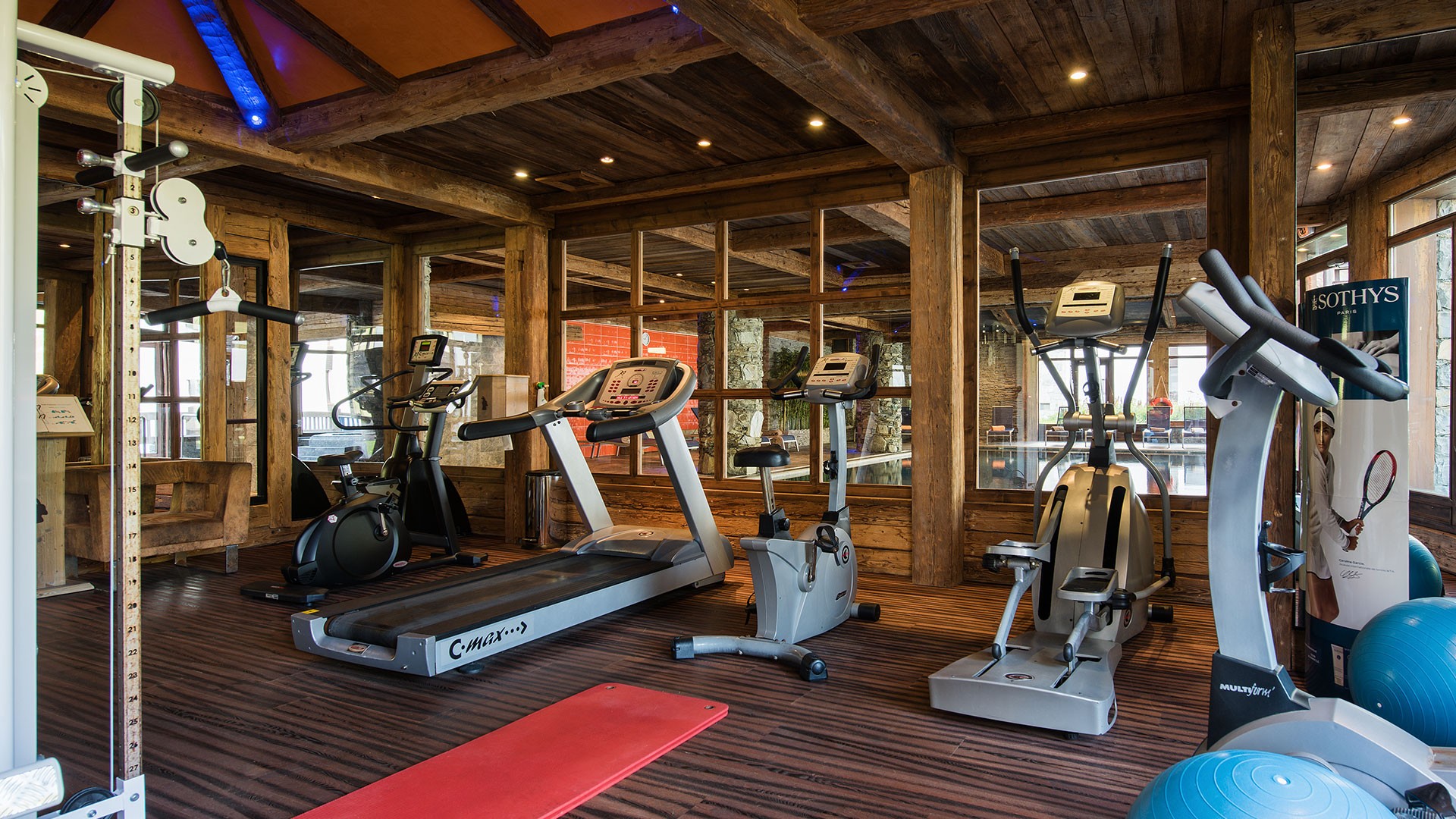 Tignes Location Appartement Luxe Mexican Agate Salle de Fitness