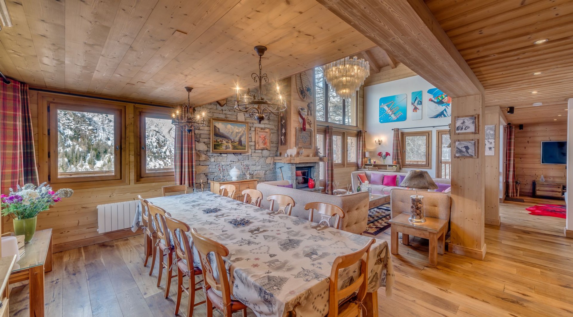Tignes Location Chalet Luxe Agrezate Table A Manger