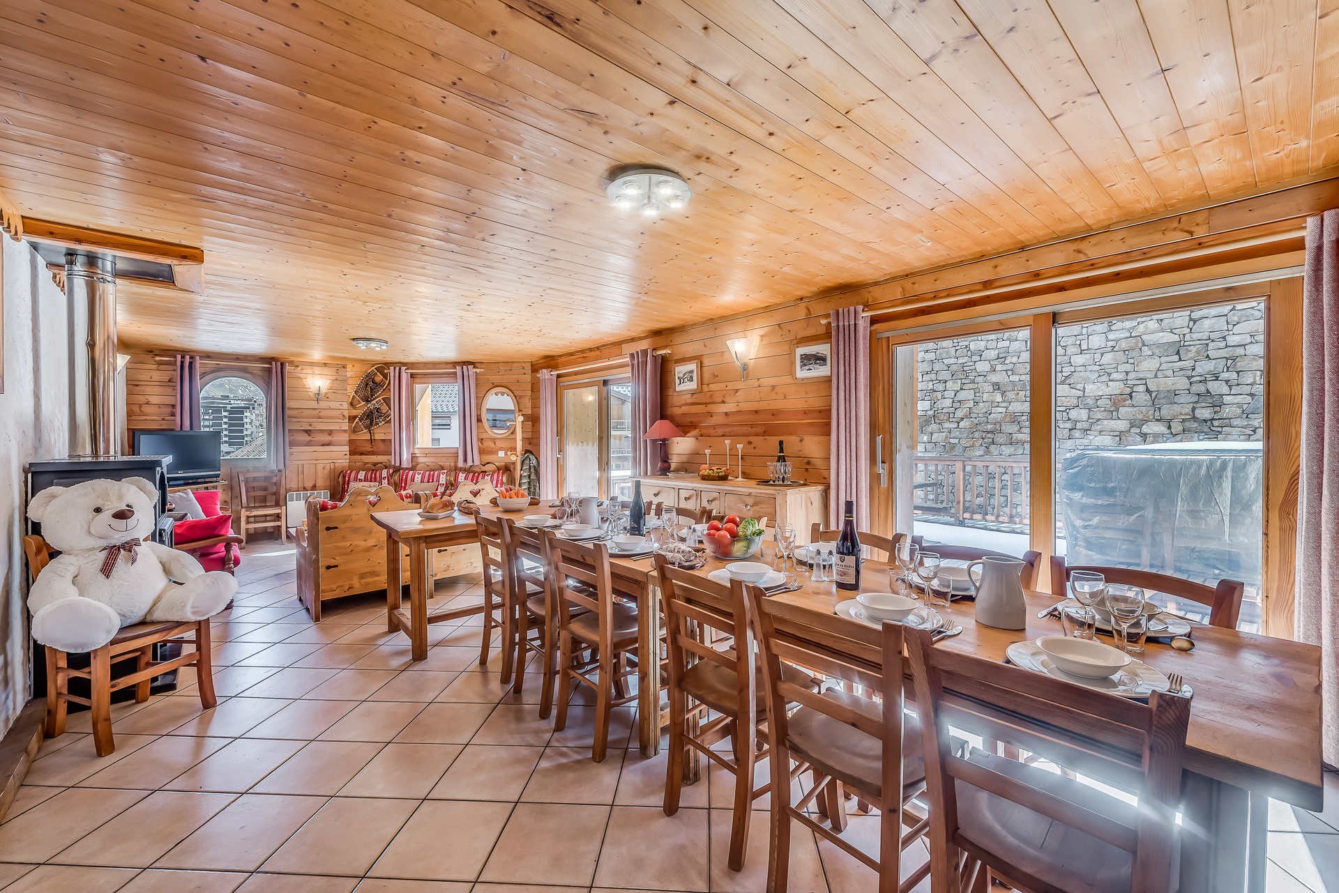 Tignes Location Chalet Luxe Gizite Salle A Manger
