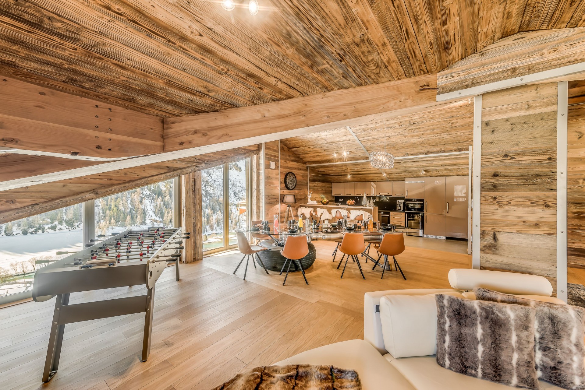 Tignes Location Chalet Luxe Tankite Salon