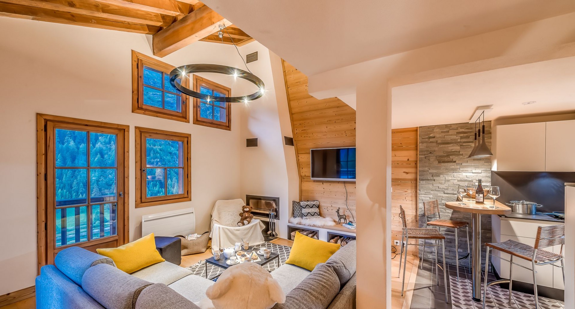 Tignes Location Chalet Luxe Tigone Salon 4