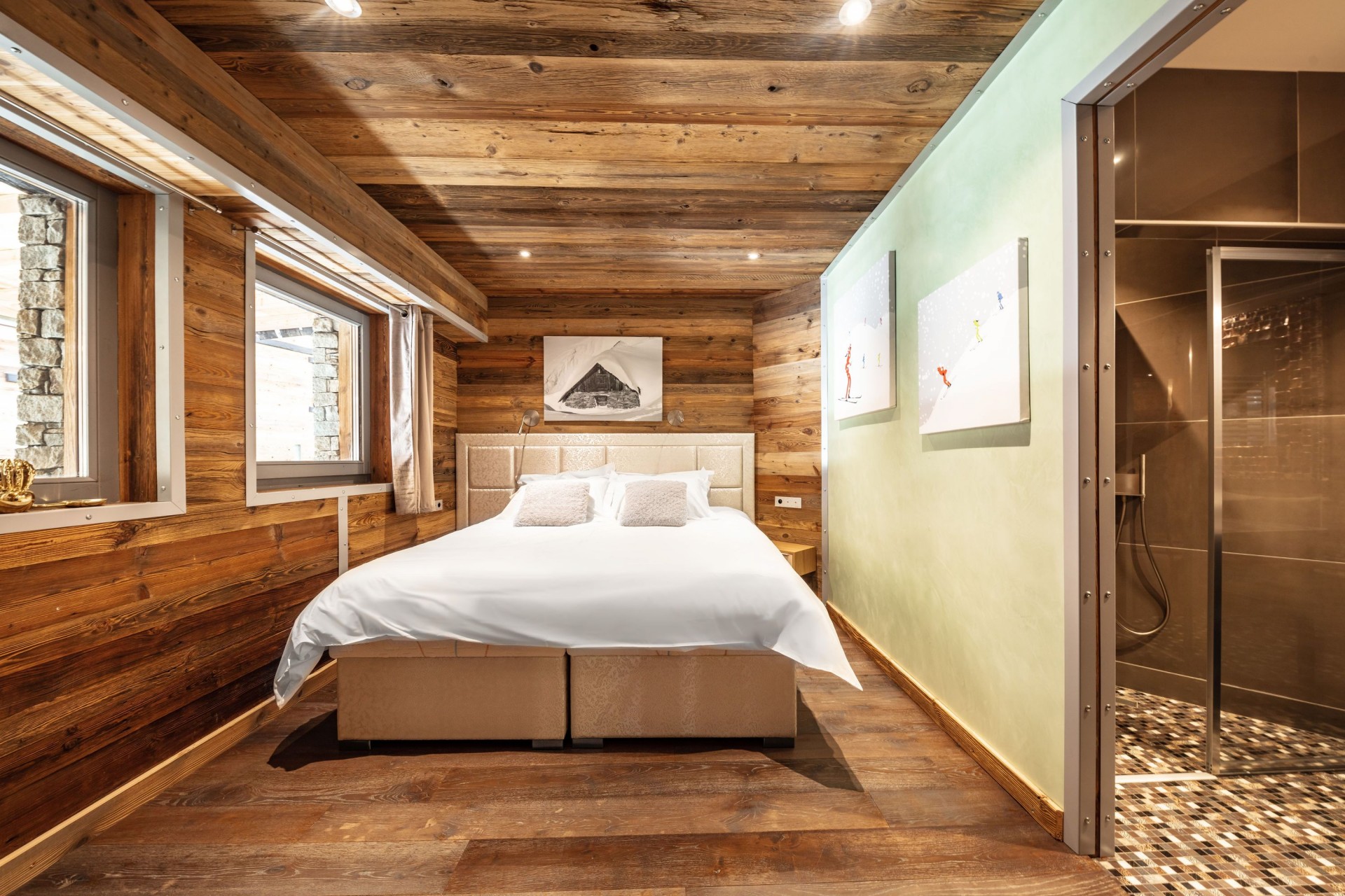 Tignes Location Chalet Luxe Turquoize Chambre