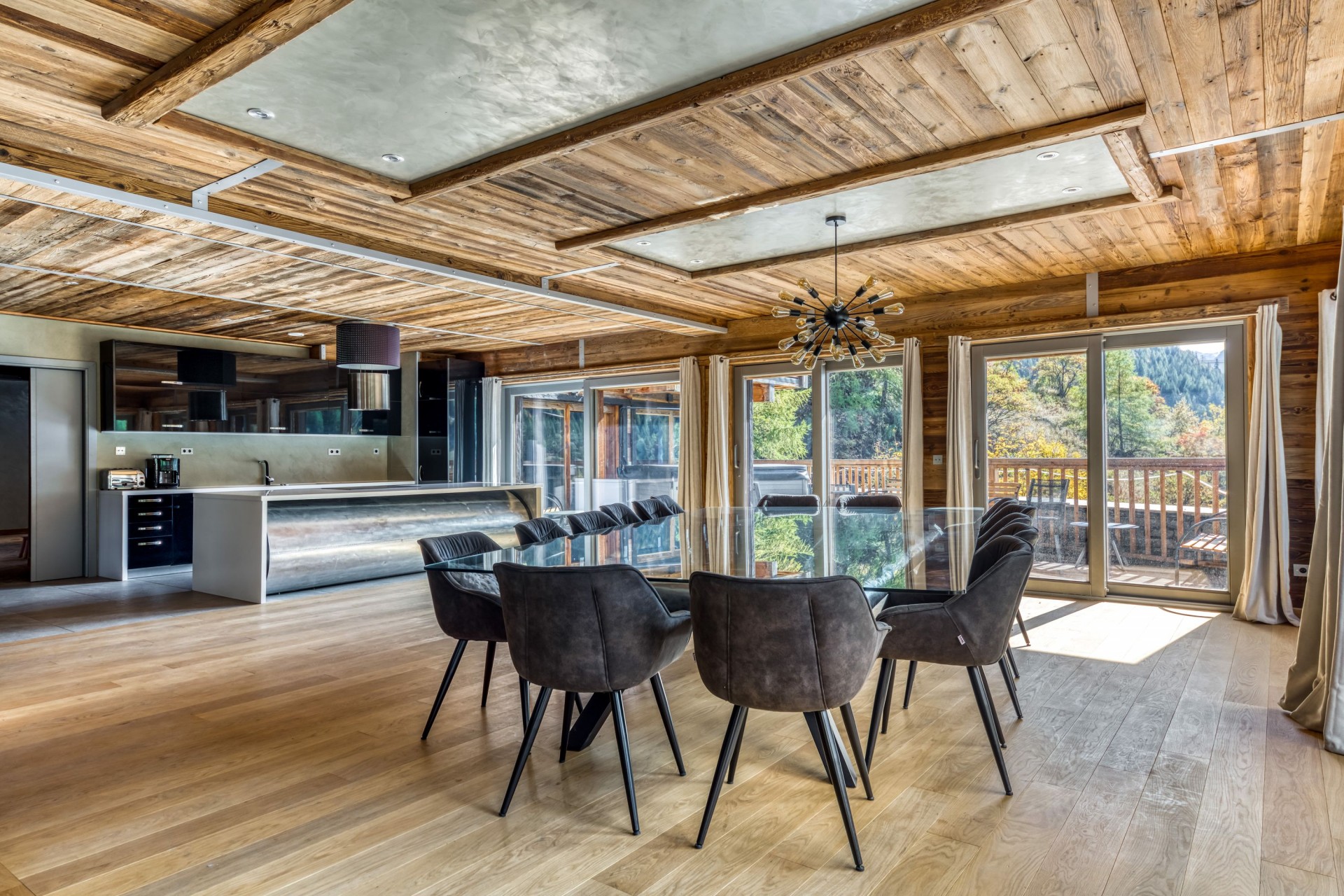 Tignes Location Chalet Luxe Turquoize Salle A Manger