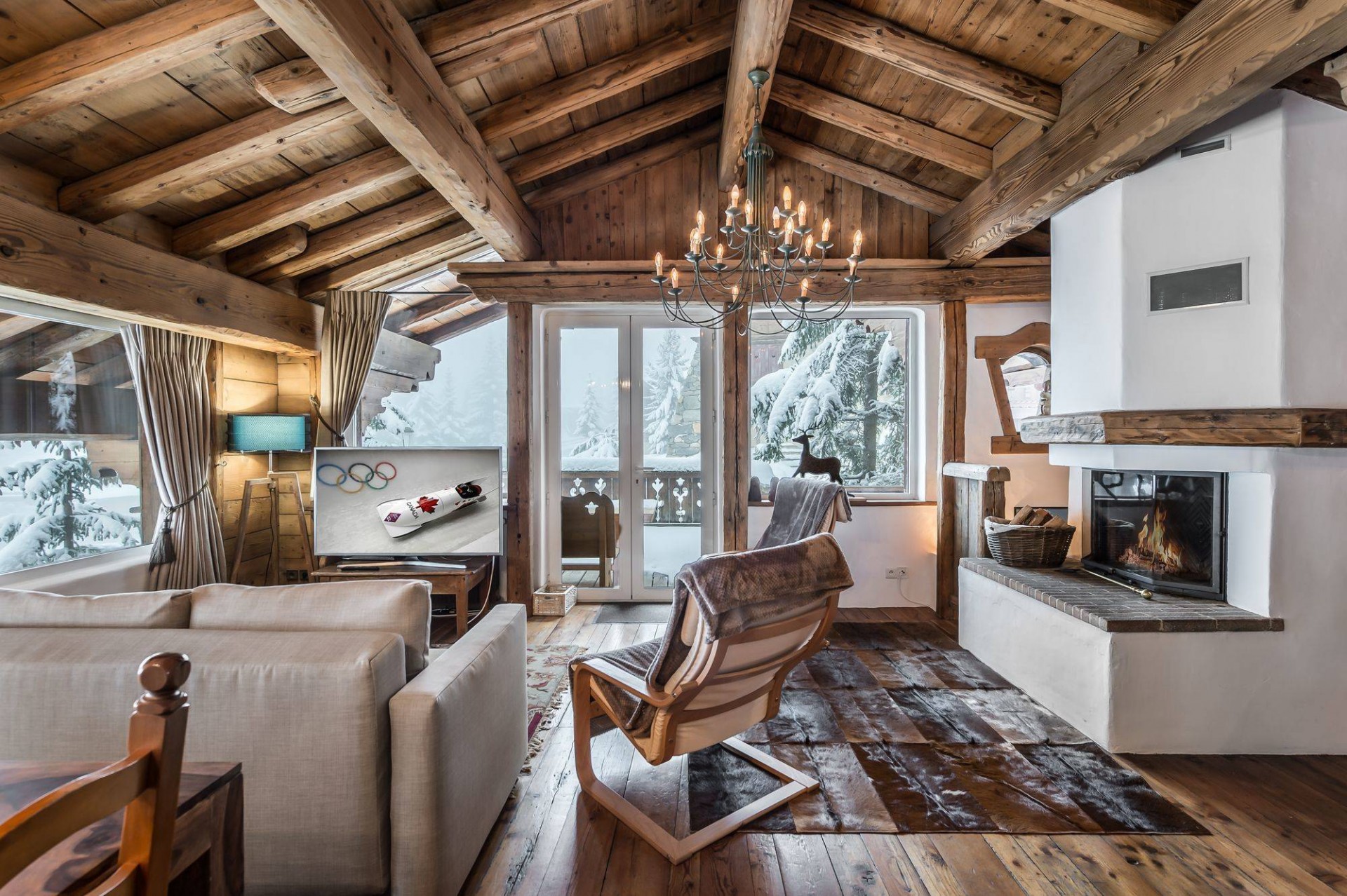 Courchevel 1850 Location Chalet Luxe Tazuy Séjour 3