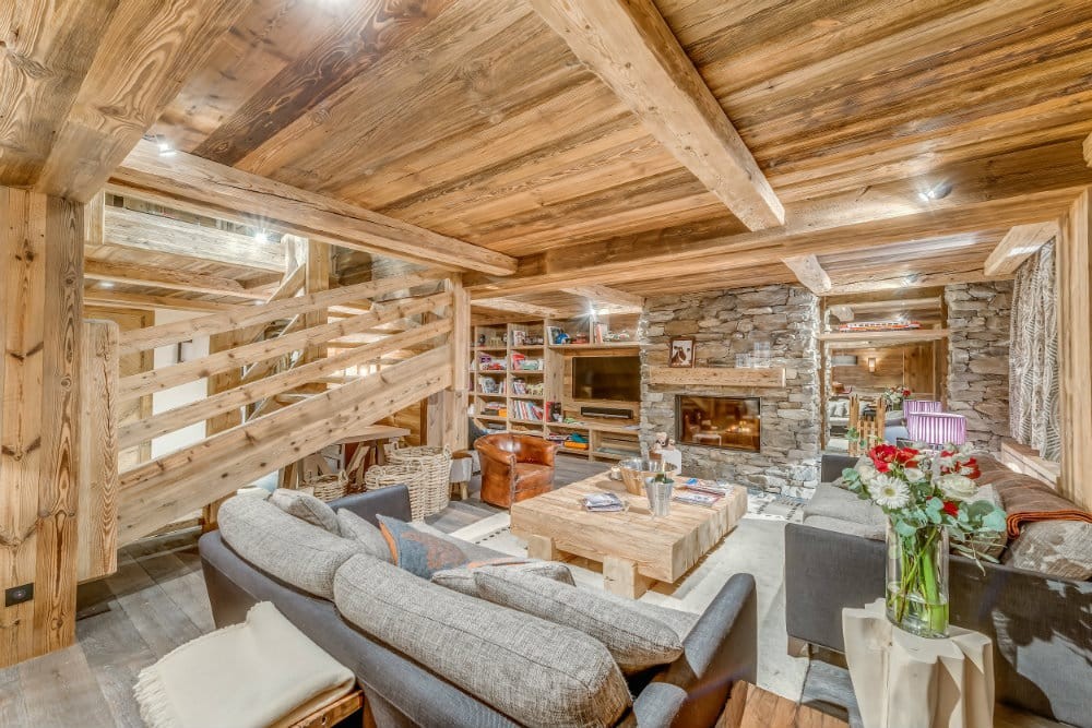 Val d'Isère Location Appartement Dans Résidence Luxe Solena Salon