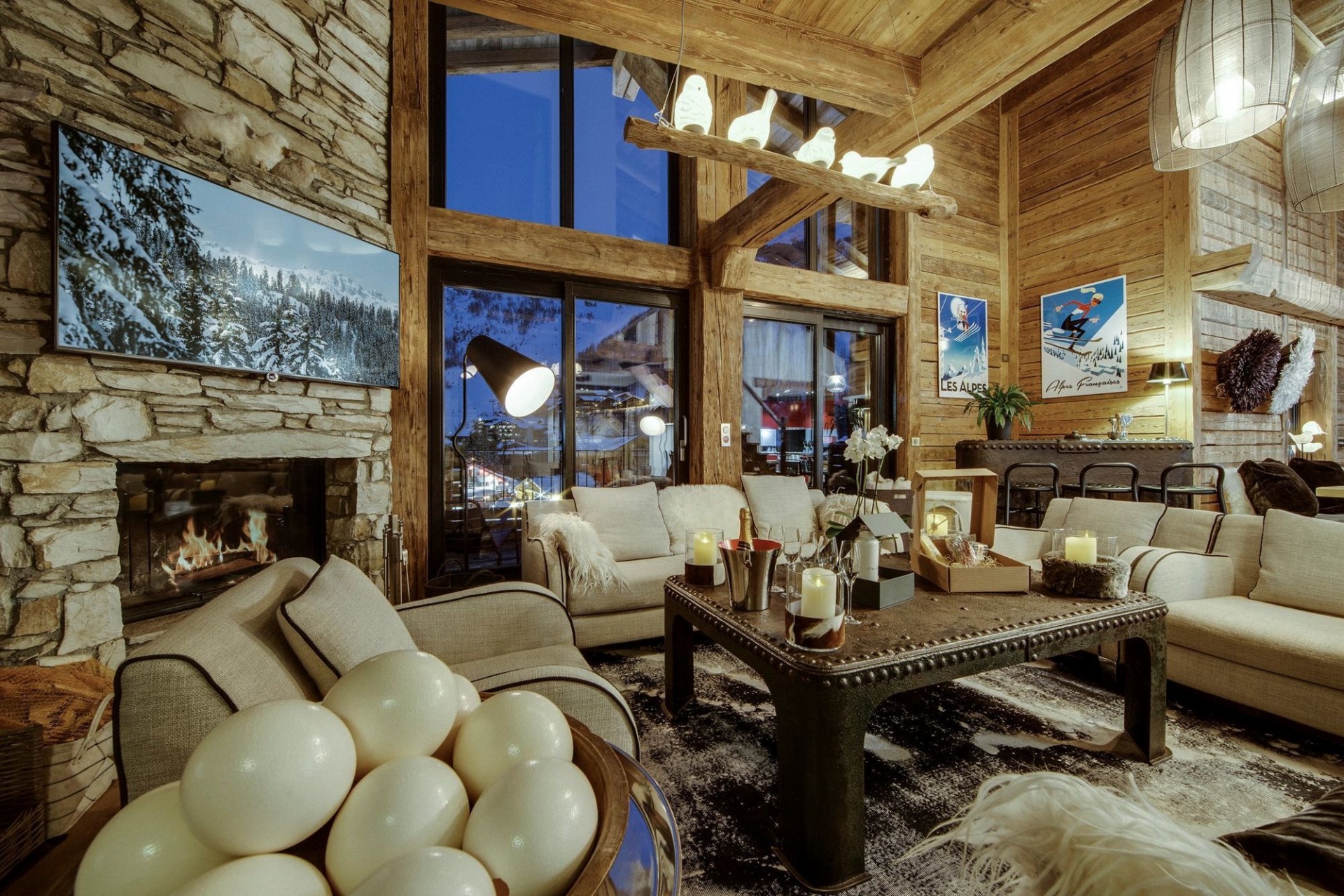 Val d’Isère Location Appartement Luxe Aramias Séjour