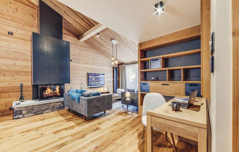 Val D'Isère Location Appartement Dans Résidence Luxe Avalisi Salon 2