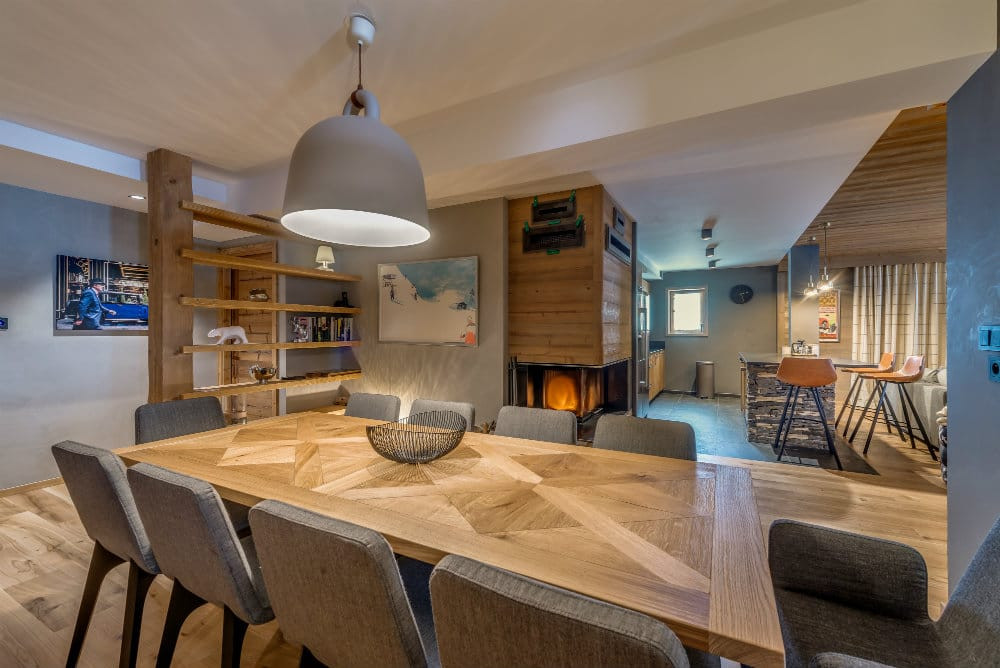 Val D'isère Location Appartement Dans Résidence Luxe Darnosol Salle A Manger