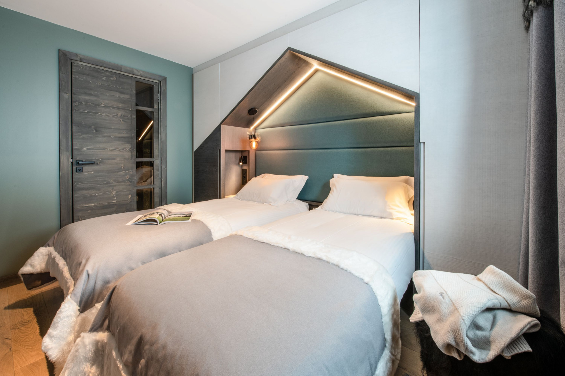 Val D'Isère Location Appartement Dans Résidence Luxe Fitaza Chambre
