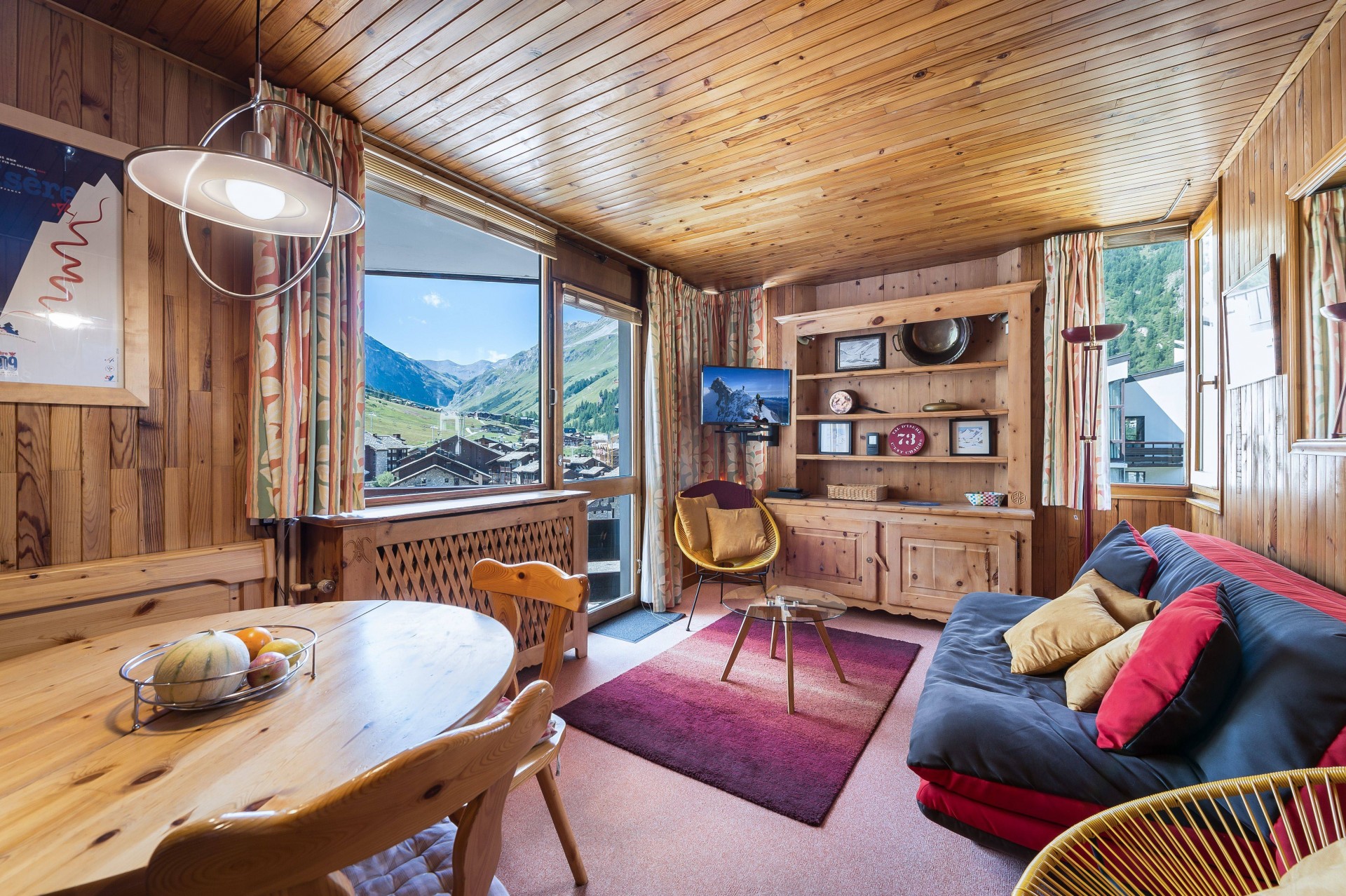 Val d’Isère Location Appartement Luxe Jadenois Séjour