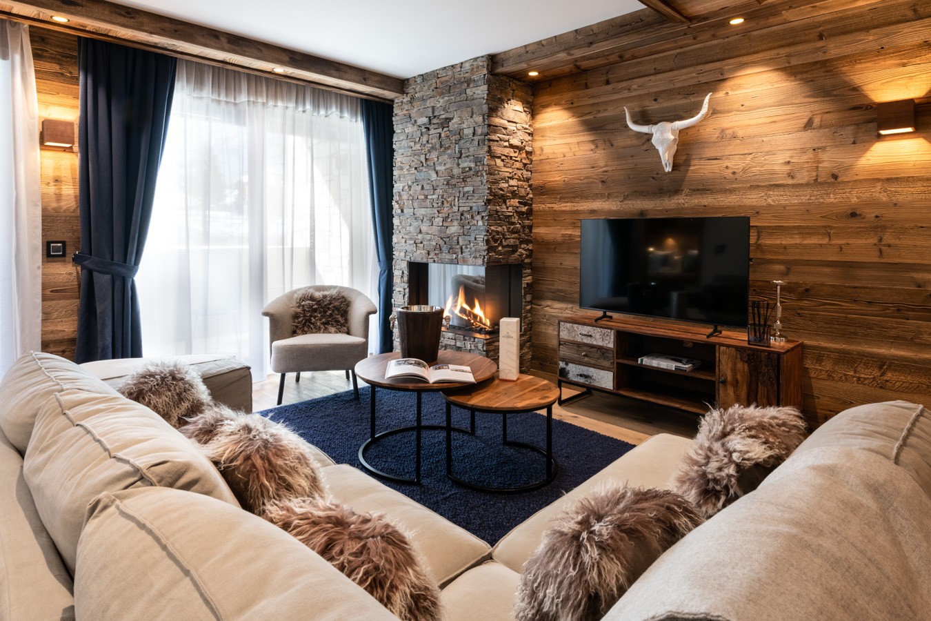 Val D'Isère Location Appartement Dans Résidence Luxe Tante Salon 2