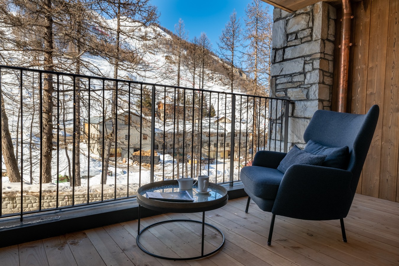Val D'Isère Location Appartement Dans Résidence Luxe Tatie Balcon