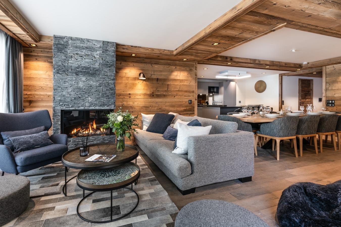 Val D'Isère Location Appartement Dans Résidence Luxe Tatie Salon