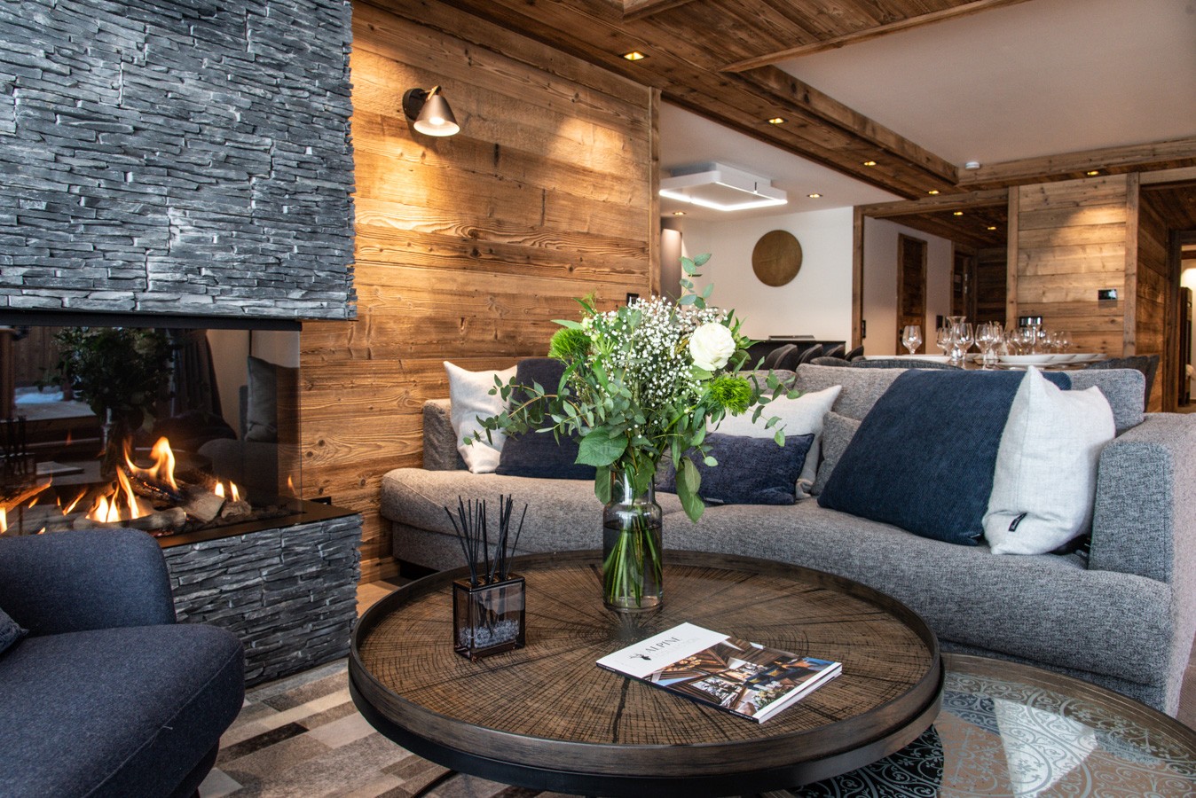 Val D'Isère Location Appartement Dans Résidence Luxe Tatie Séjour 4