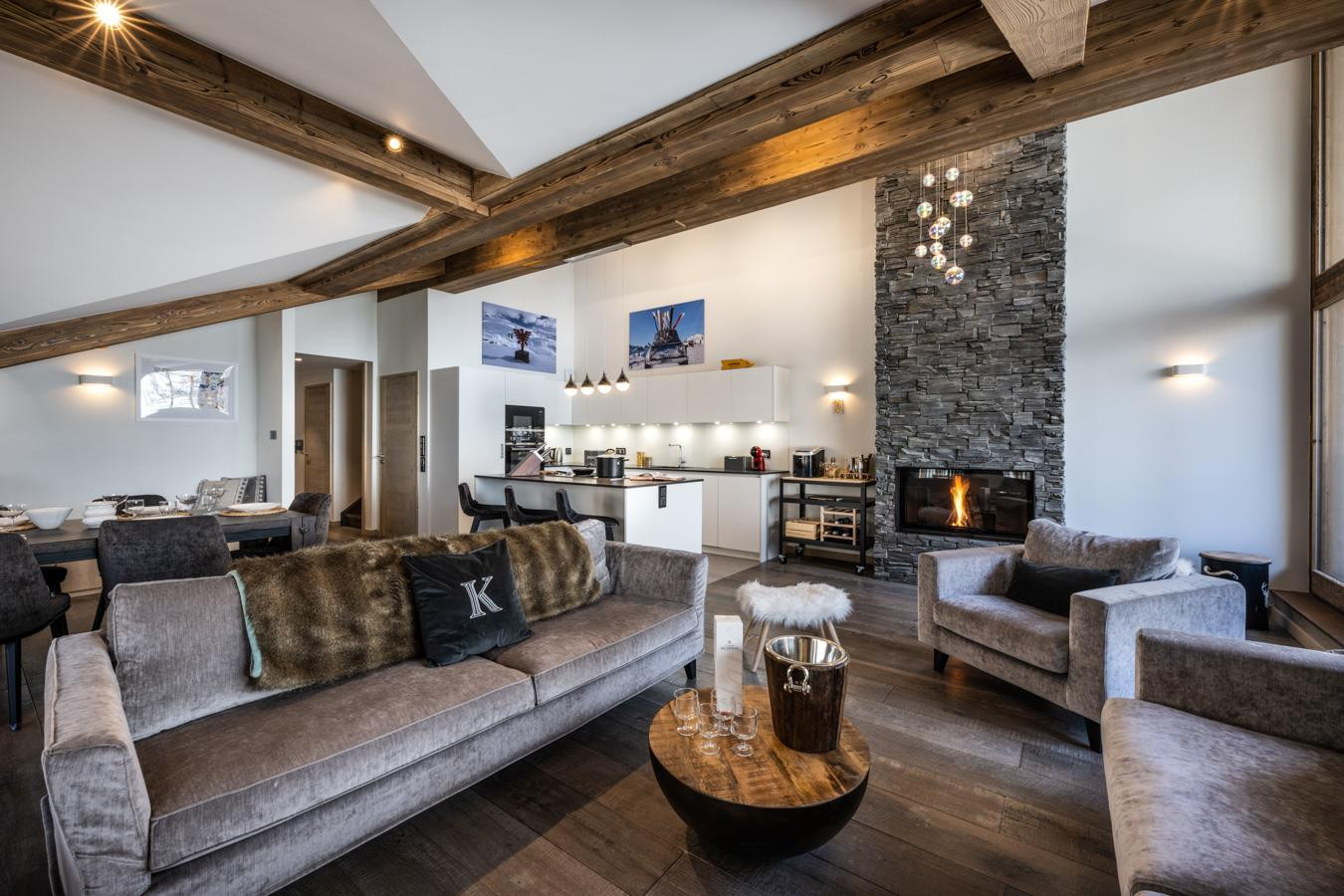 Val D Isère Location Appartement Luxe Tanakite Salon 