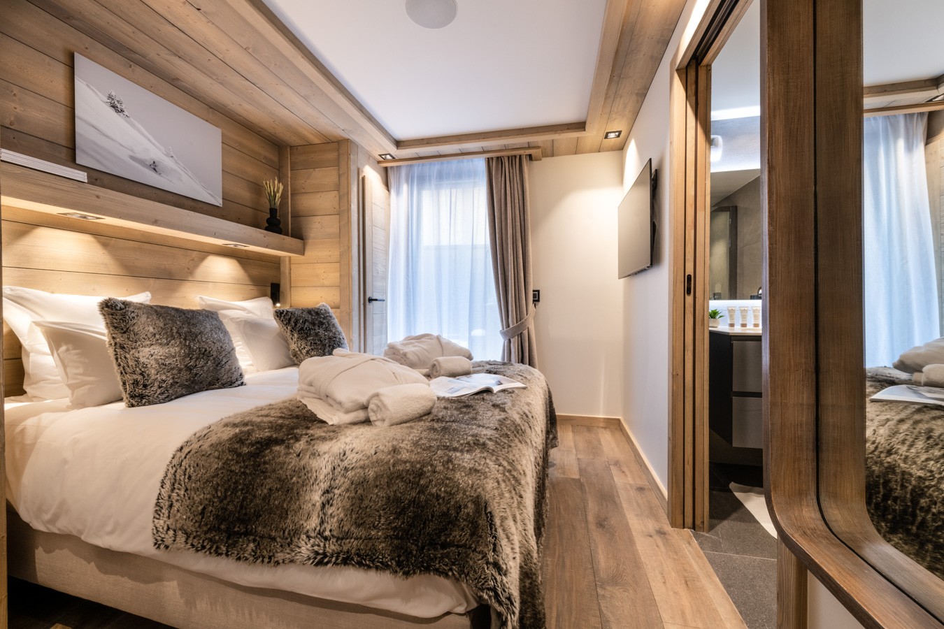 Val D'Isère Location Appartement Dans Résidence Luxe Tounkite Chambre 2