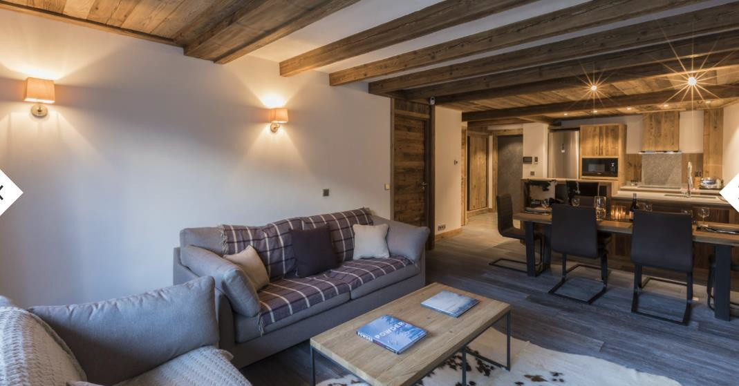 Val D'Isère Location Appartement Luxe Vaelute Salon