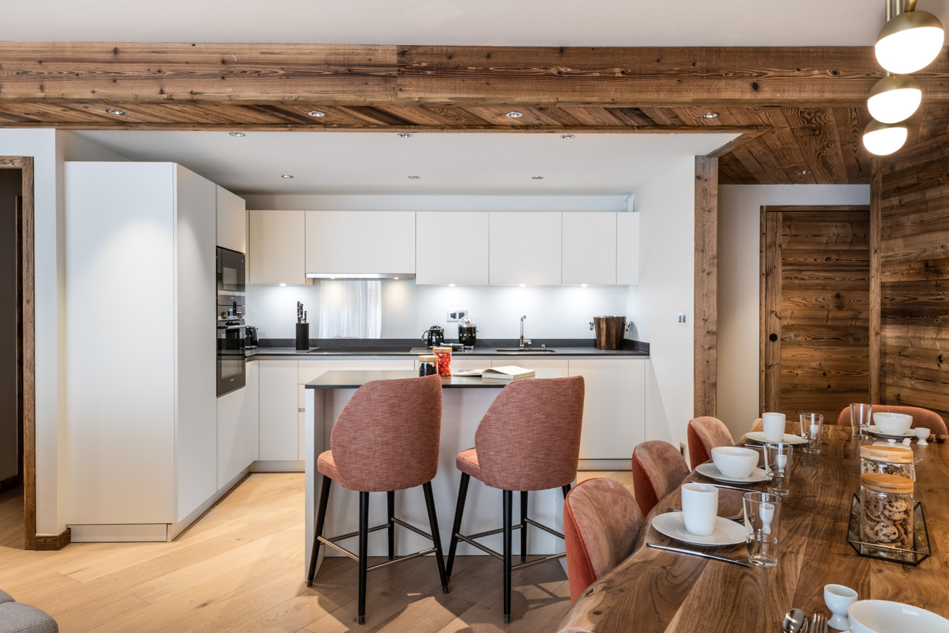 Val D'Isère Location Appartement Dans Résidence Luxe Valauge Cuisine