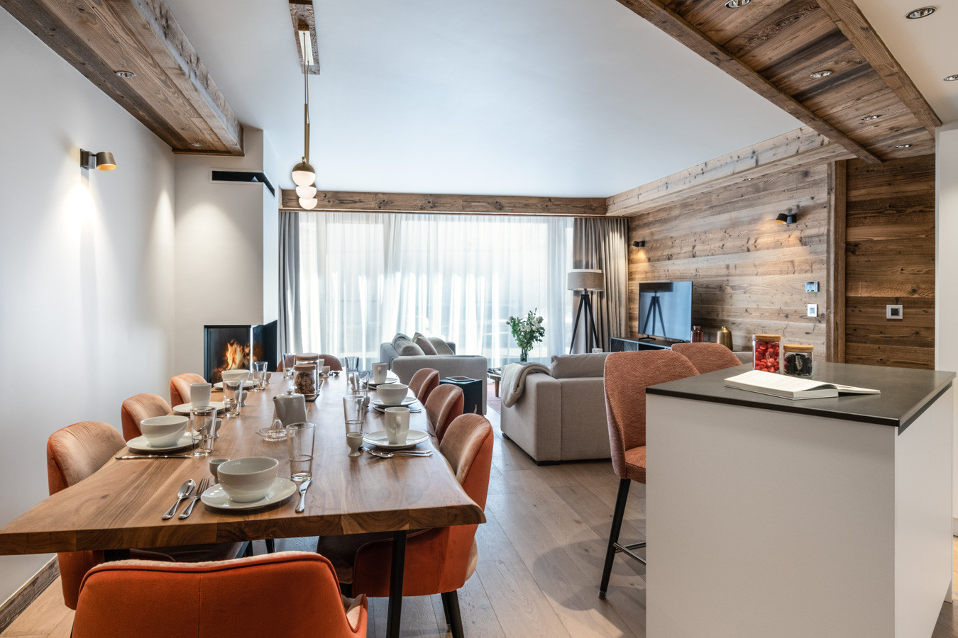 Val D'Isère Location Appartement Dans Résidence Luxe Valauge Séjour