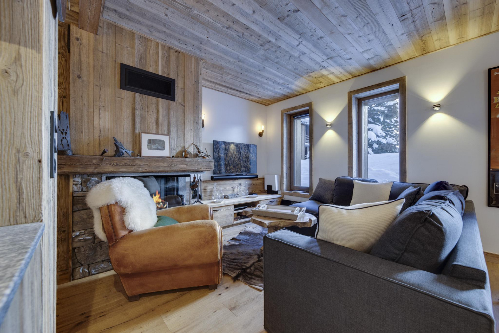 Val D'Isère Location Appartement Luxe Valdih Salon