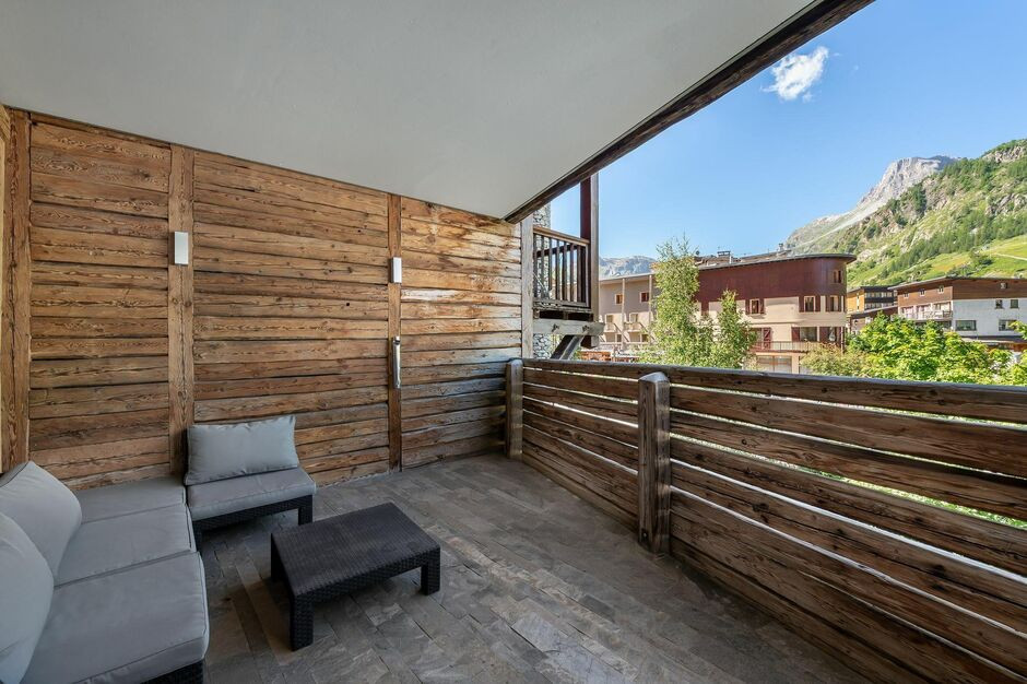 Val D'Isère Location Appartement Luxe Valdiu Balcon