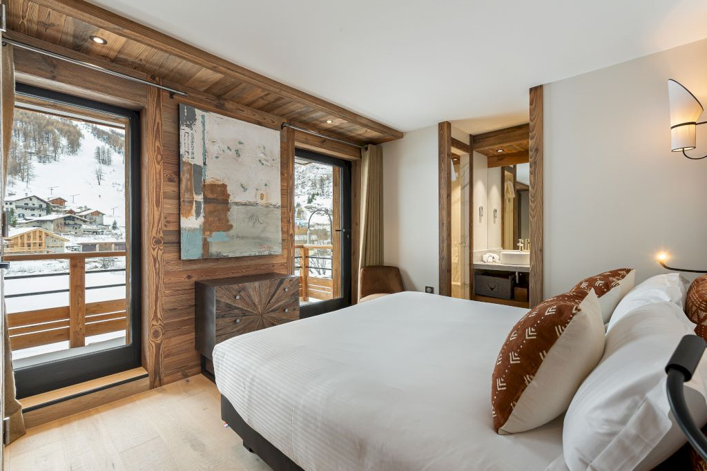 Val D'Isère Location Appartement Dans Chalet Luxe Chambre 3