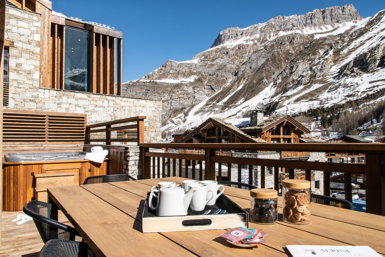 Val D'Isère Location Appartement Dans Résidence Luxe Valuge Balcon