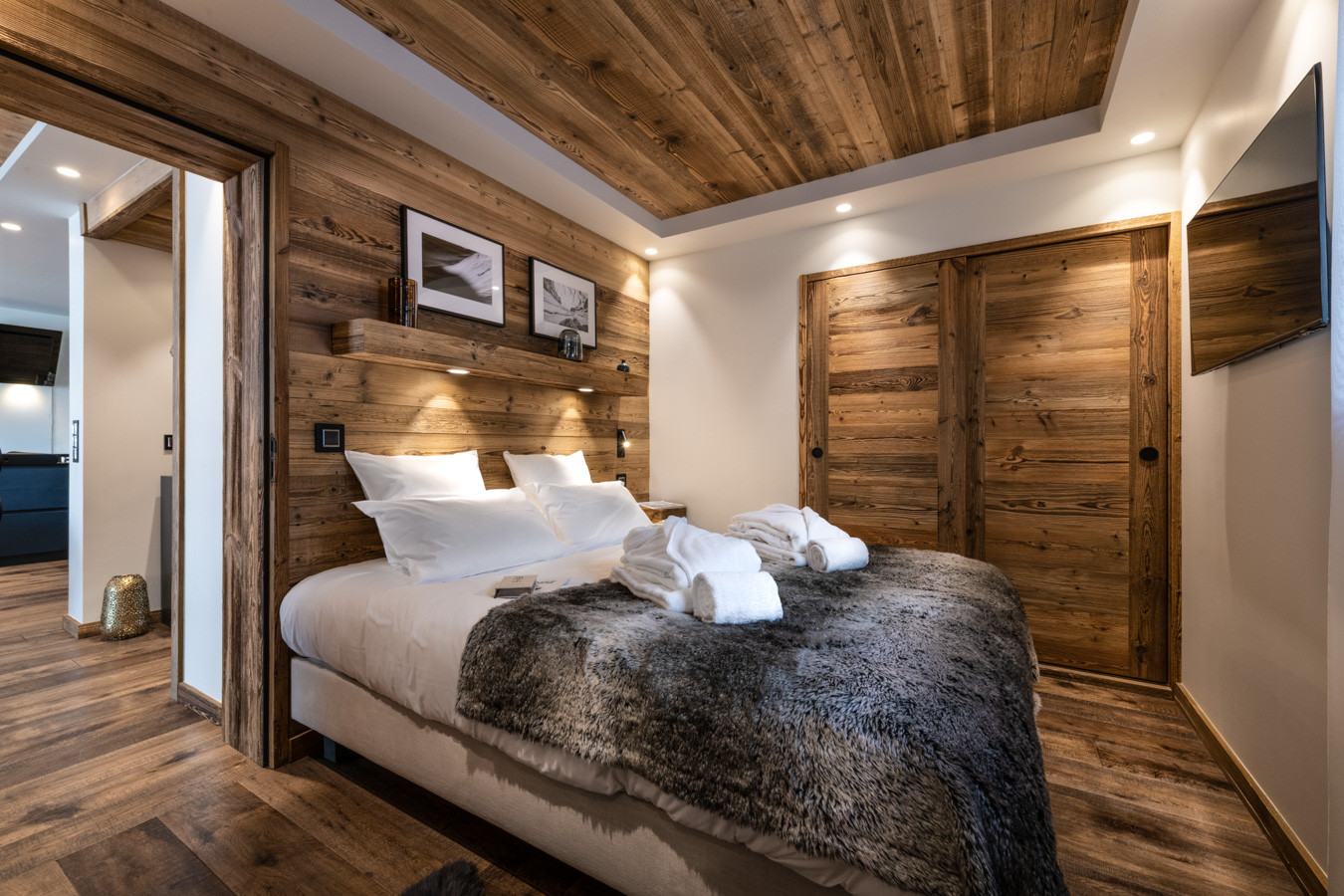 Val D'Isère Location Appartement Dans Résidence Luxe Valuge Chambre 2