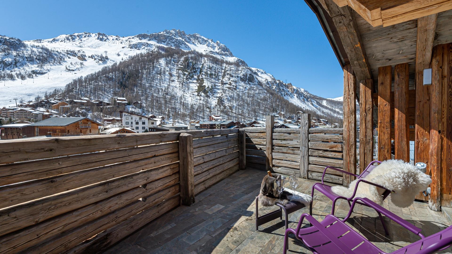 Val d’Isère Location Appartement Luxe Varnate Terrasse