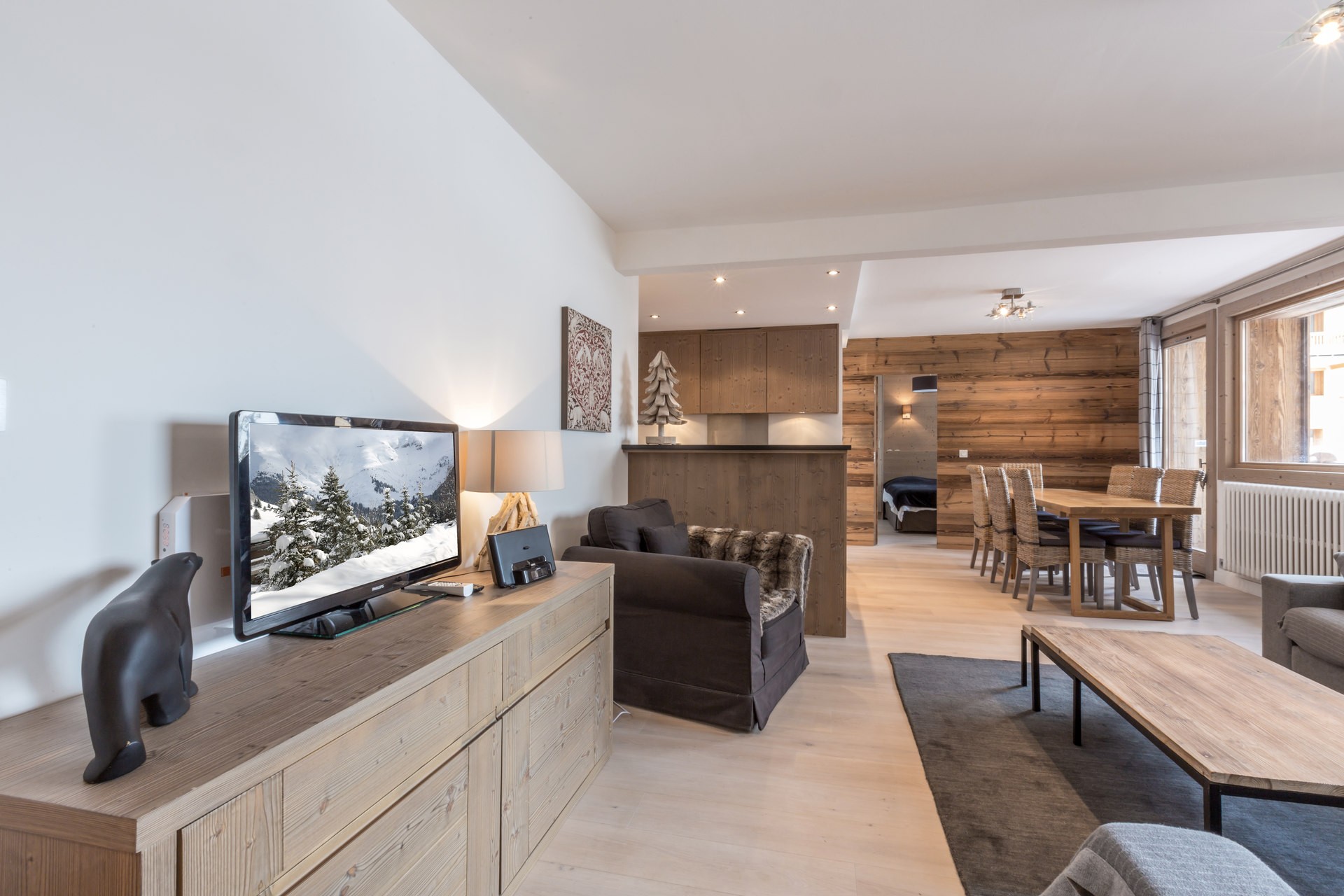 Val d’Isère Location Appartement Luxe Vaselate Séjour 2