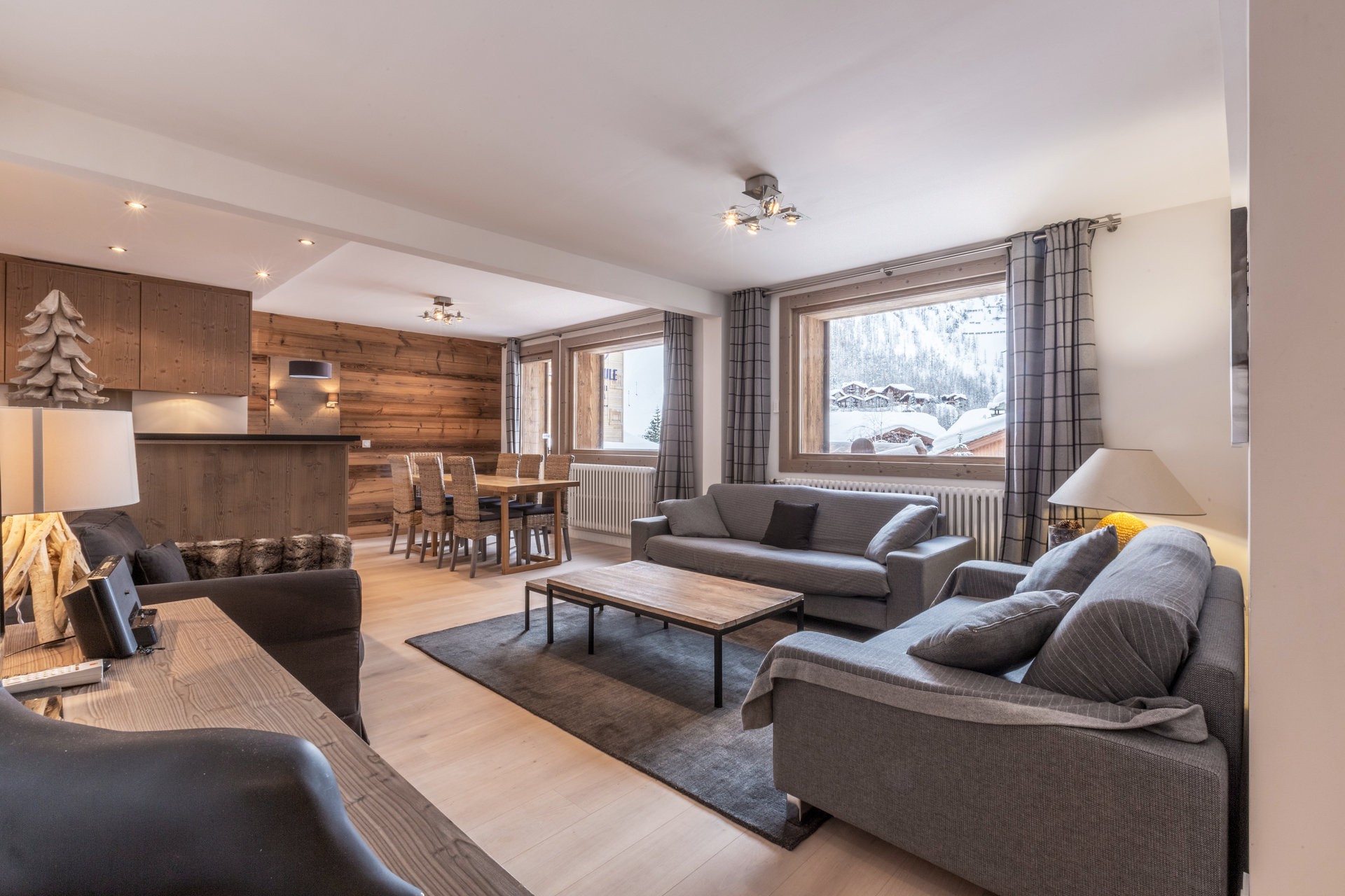 Val d’Isère Location Appartement Luxe Vaselate Séjour 3