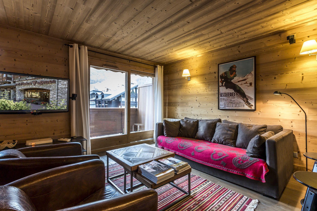 Val d’Isère Location Appartement Luxe Vaselite Séjour