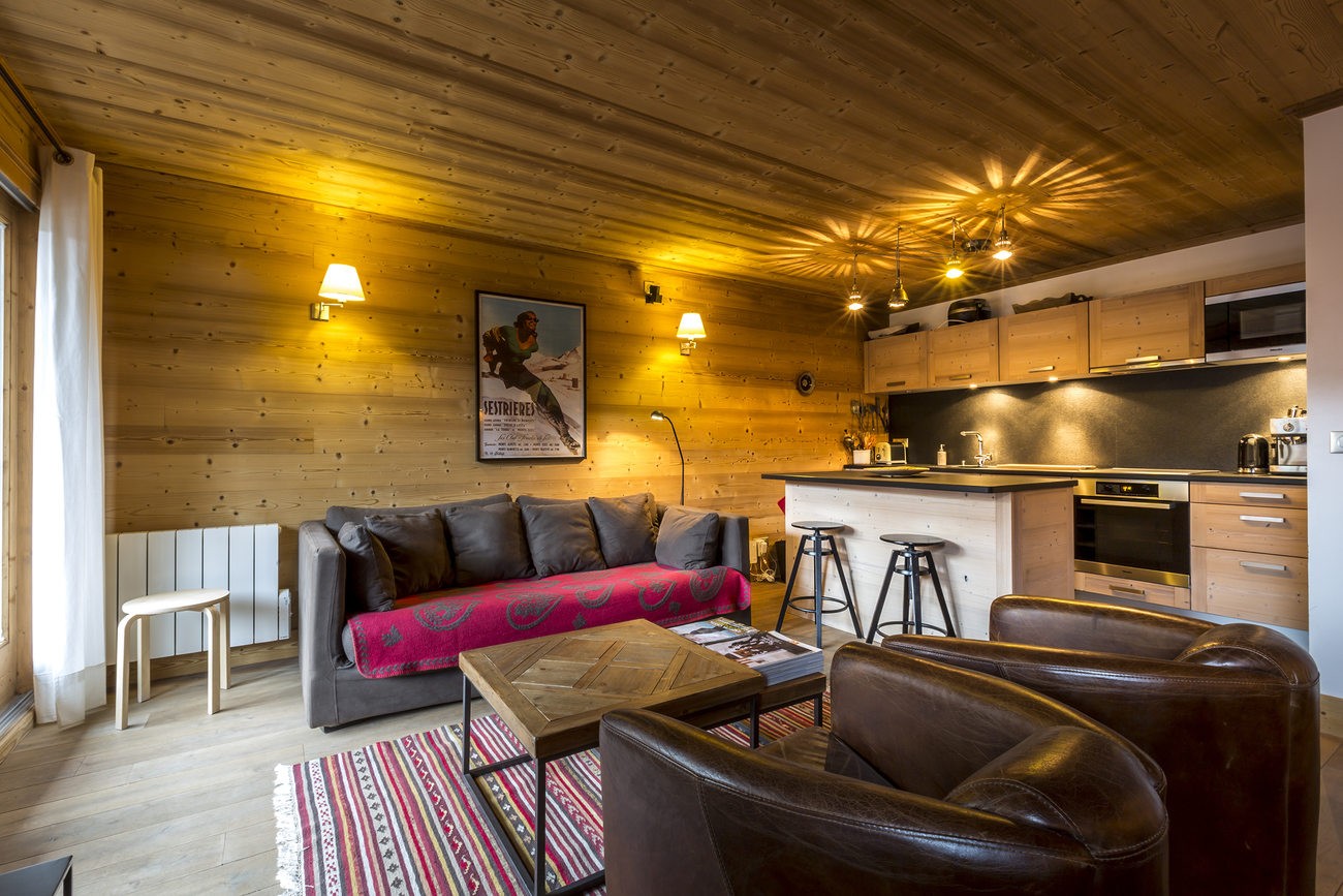 Val d’Isère Luxury Rental Apartment Vaselite Living Area 2