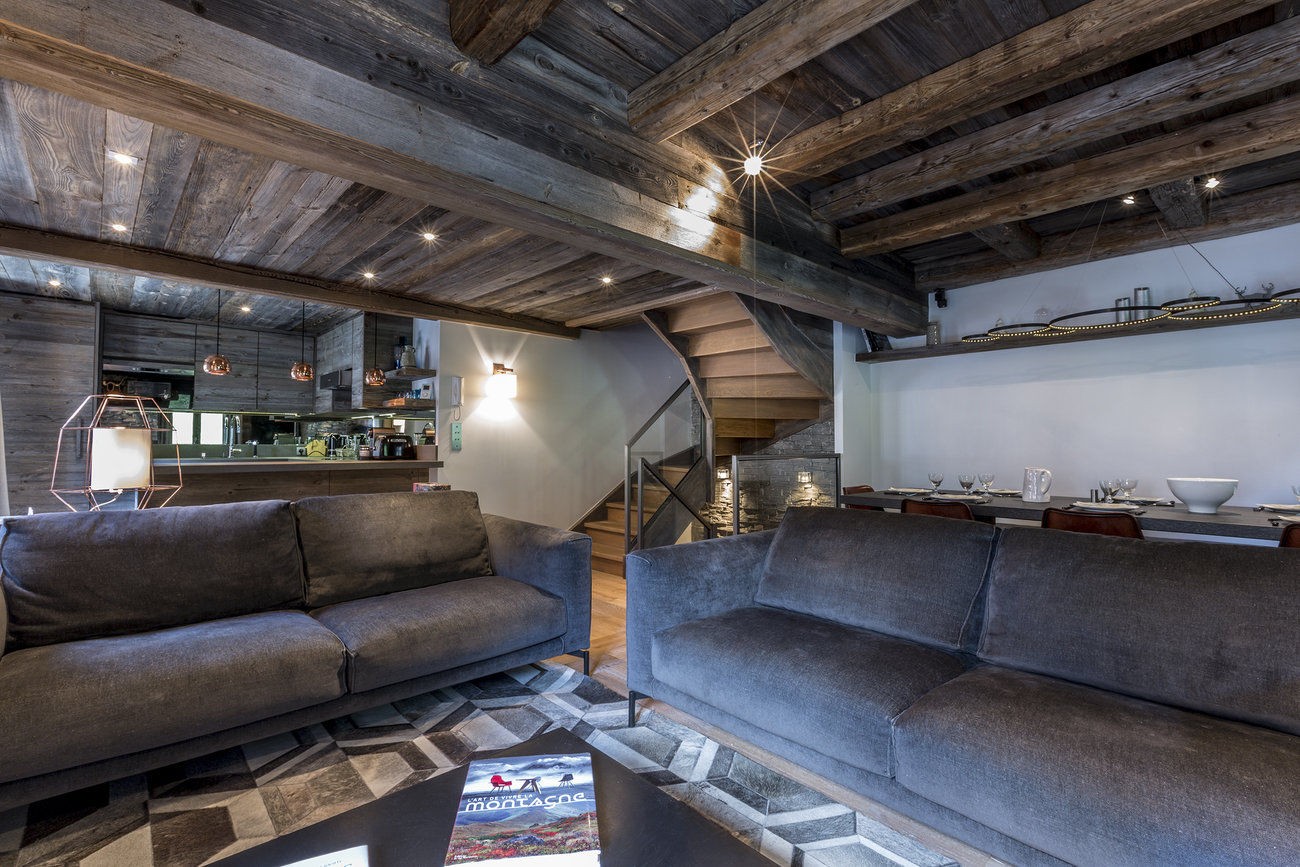 Val d’Isère Location Appartement Luxe Vatilis Séjour 3