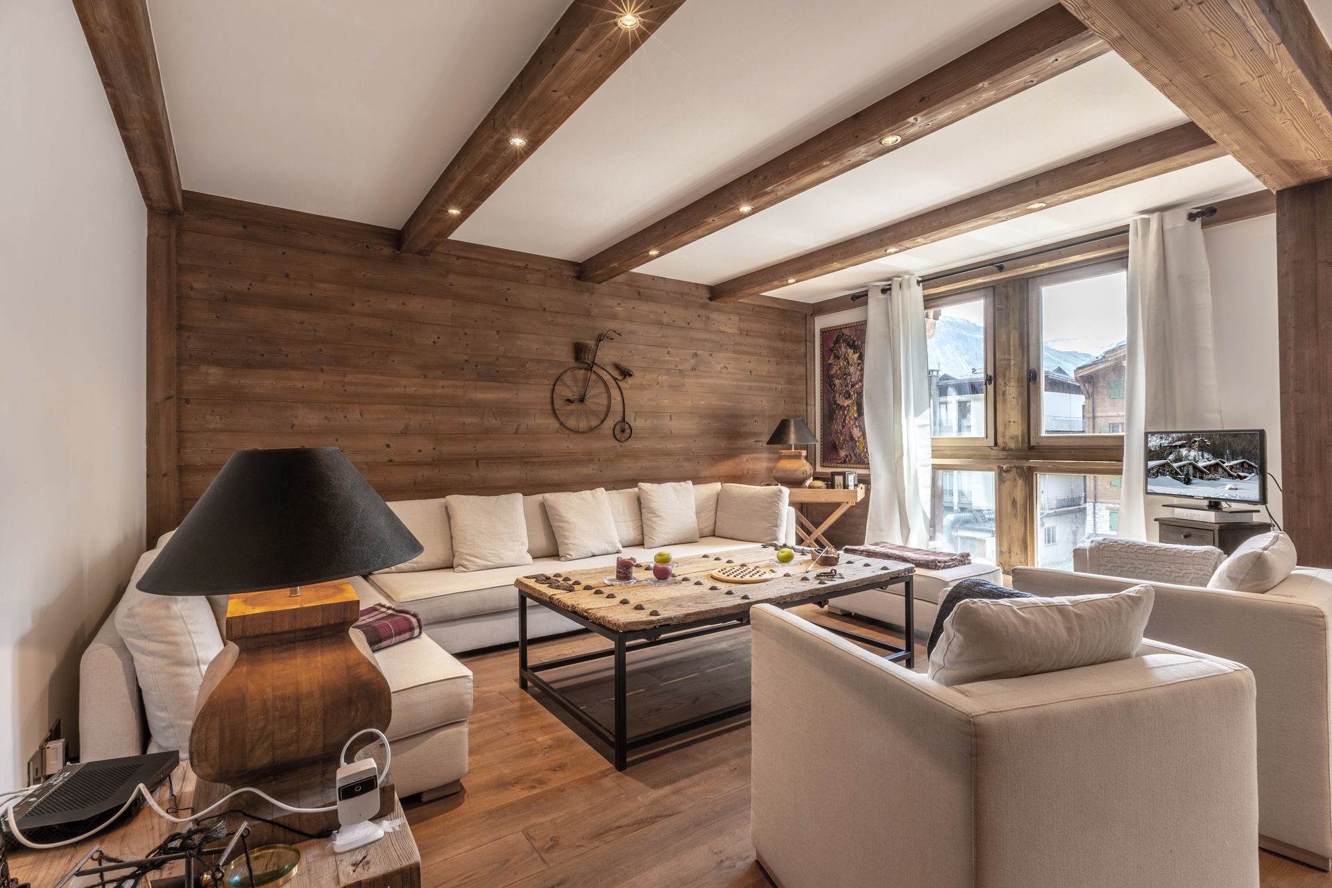 Val d’Isère Location Appartement Luxe Venturina Séjour 2