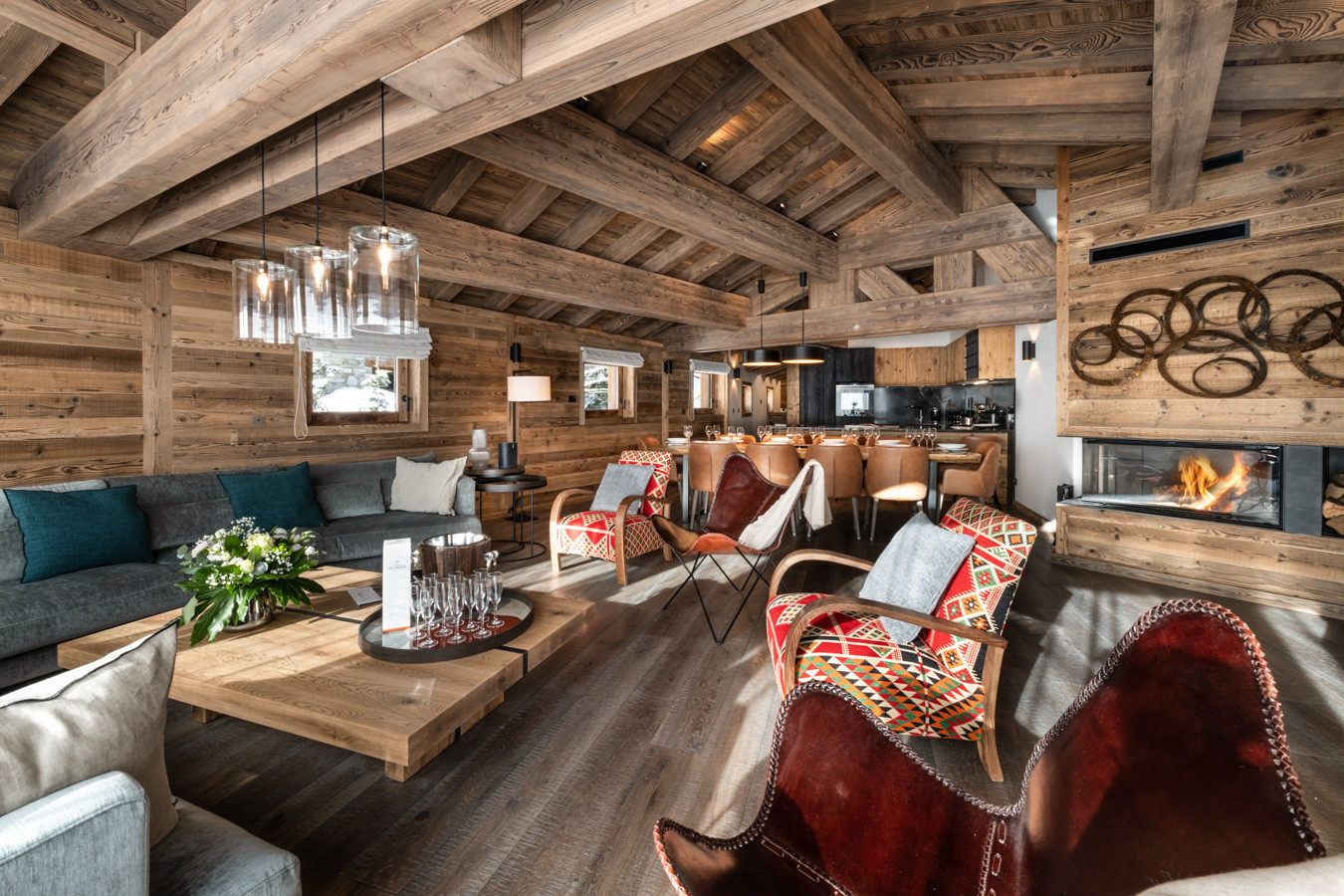 Val D'Isère Loaction Appartement Dans Résidence Luxe Vilige Salon 4