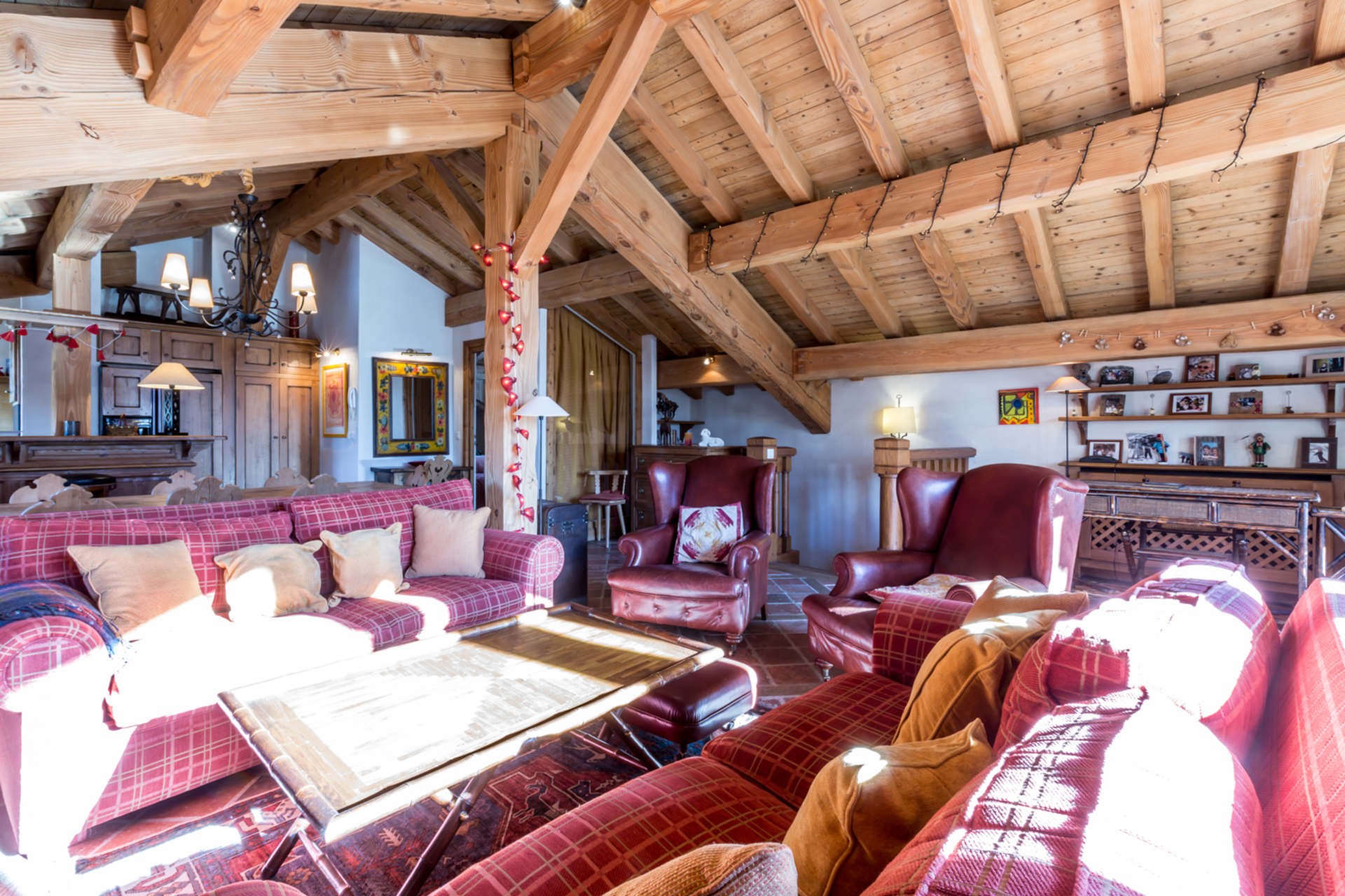 Val d’Isère Luxury Rental Apartment Violane Living Area