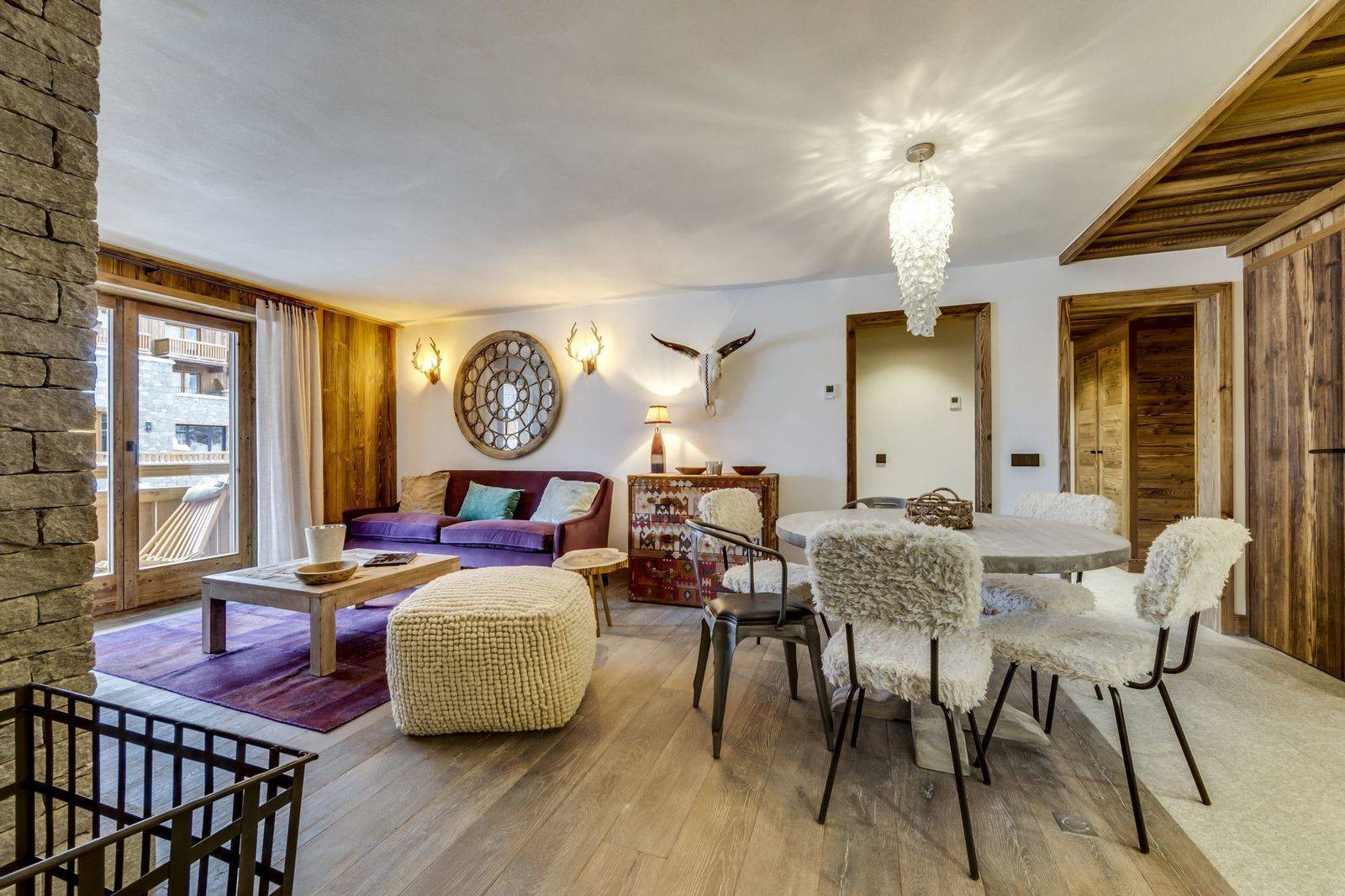 Val D'Isère Location Appartement Luxe Vizili Séjour 