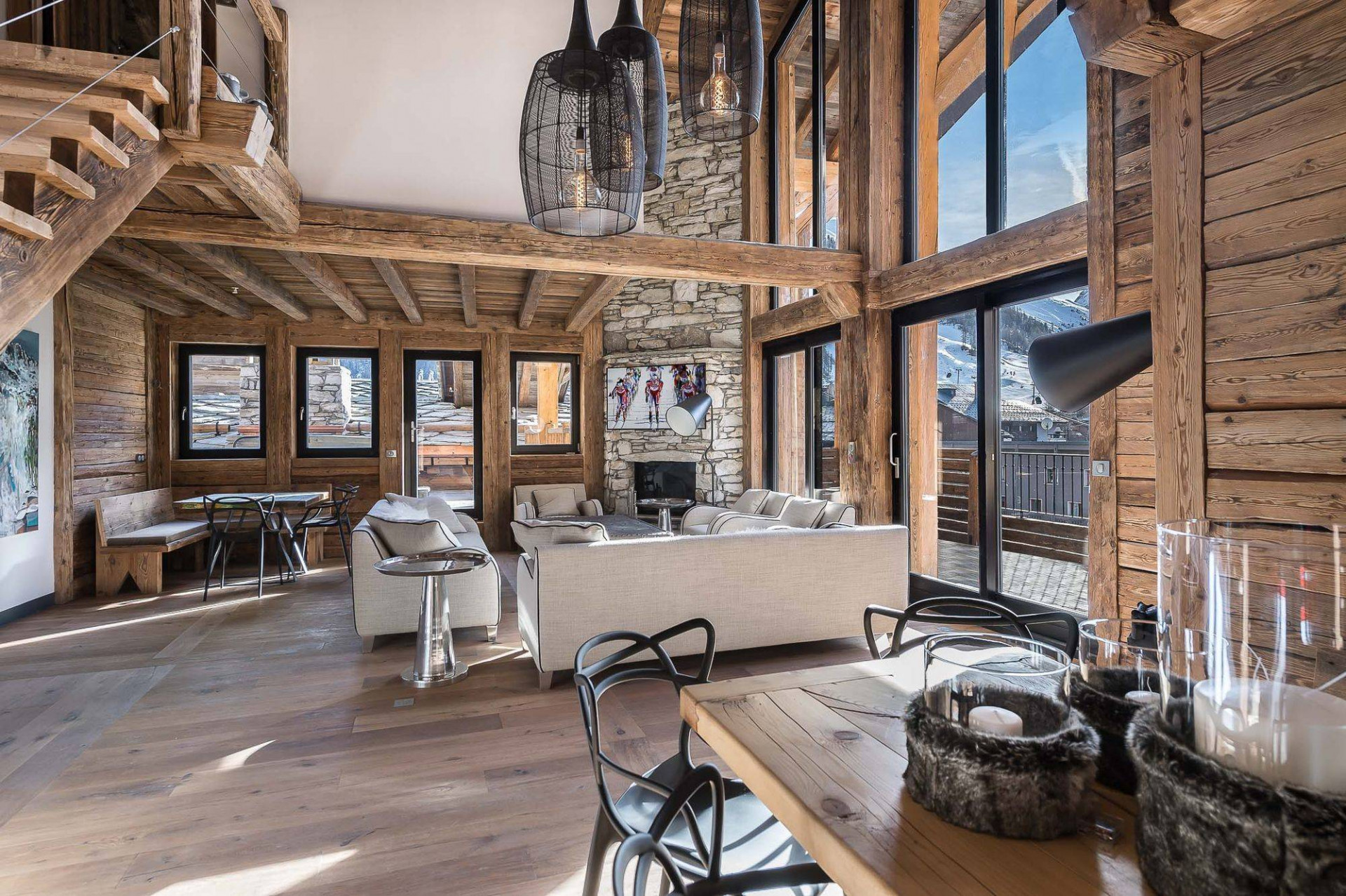 Val D'Isère Location Appartement Luxe Vonatouse Séjour 2