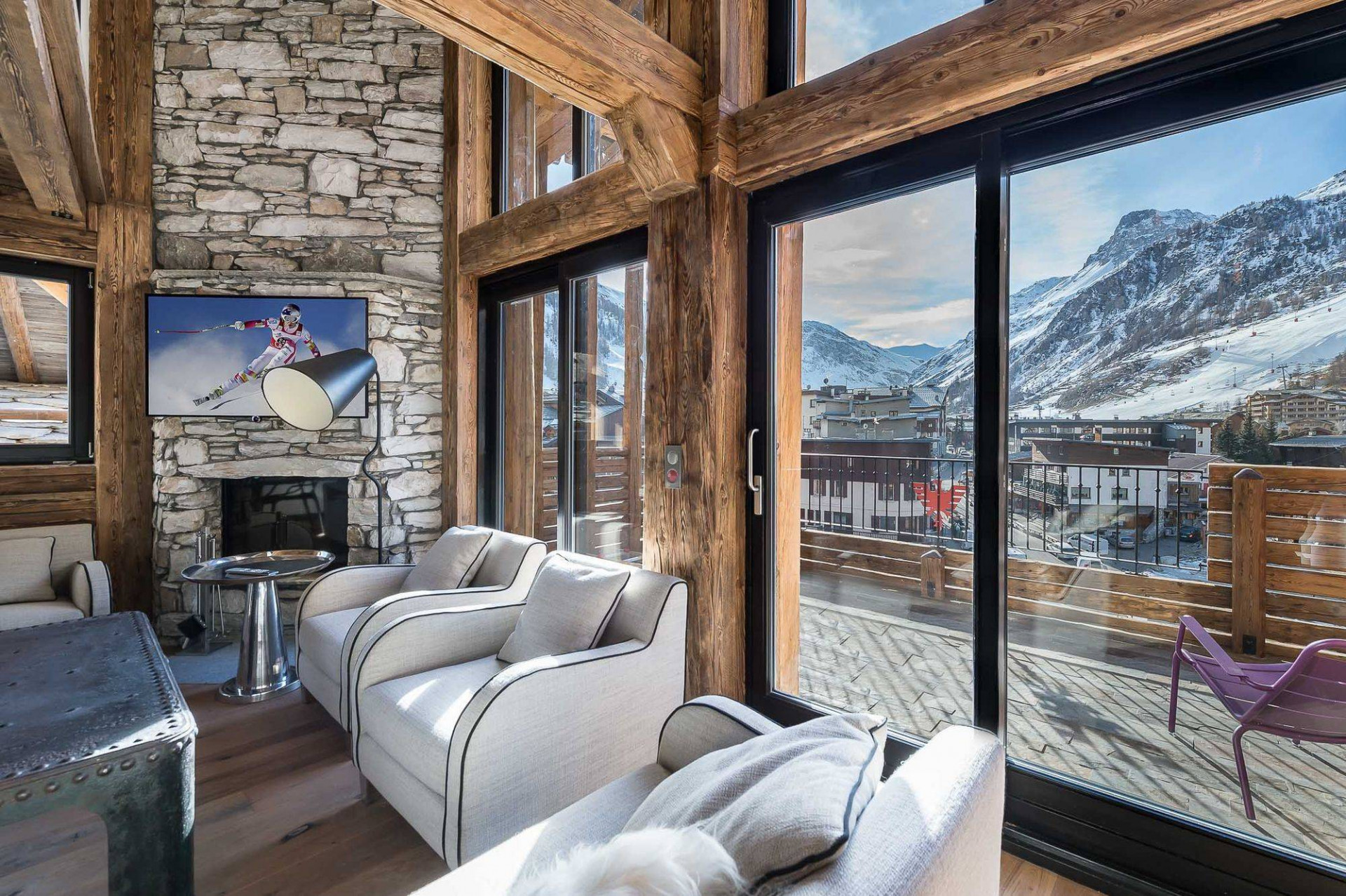 Val D'Isère Location Appartement Luxe Vonatouse Terrasse