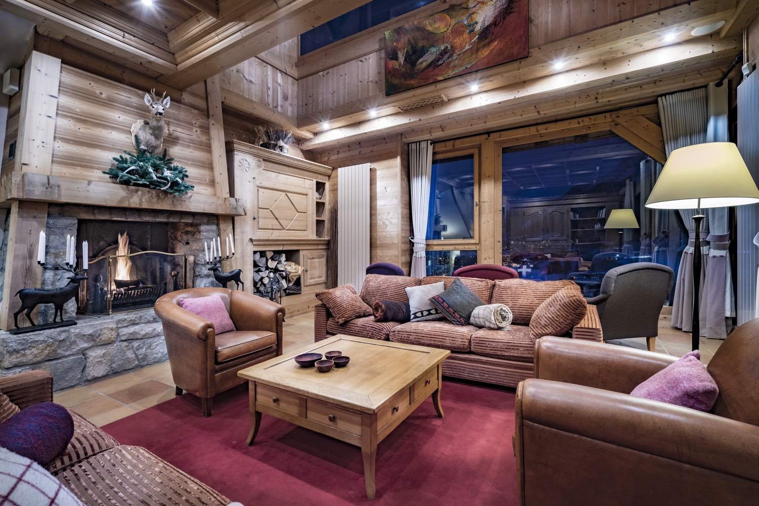 Val d'Isère Location Chalet Luxe Grenat Almandin Séjour