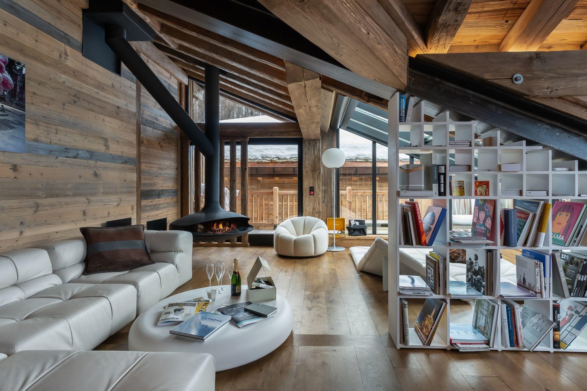 Val D’Isère Location Chalet Luxe Tapizaso Salon