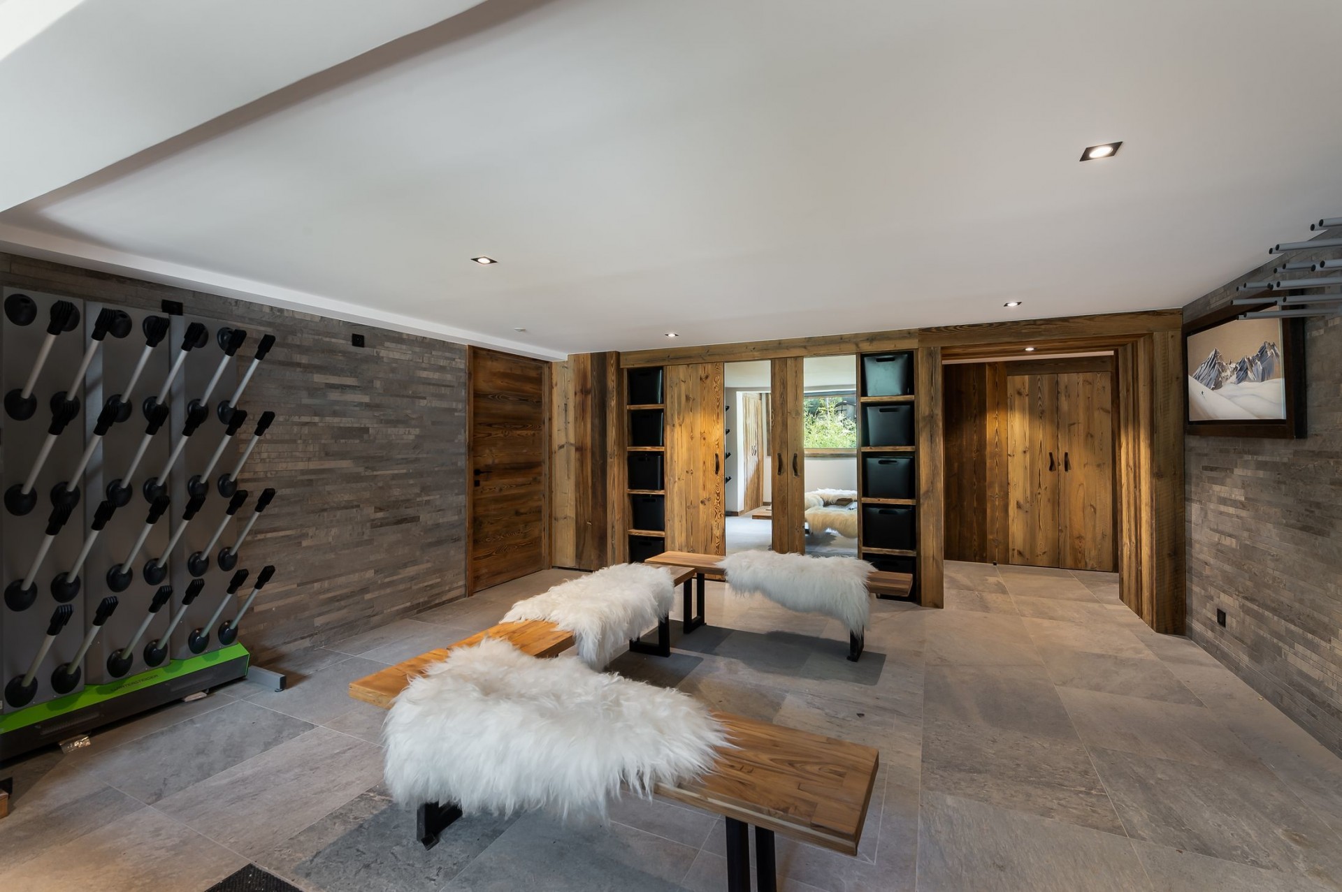 Val d’Isère Location Chalet Luxe Tellanche Ski Room