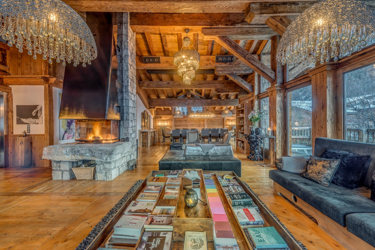 Val D Isère Location Chalet Luxe Ultralite Séjour 