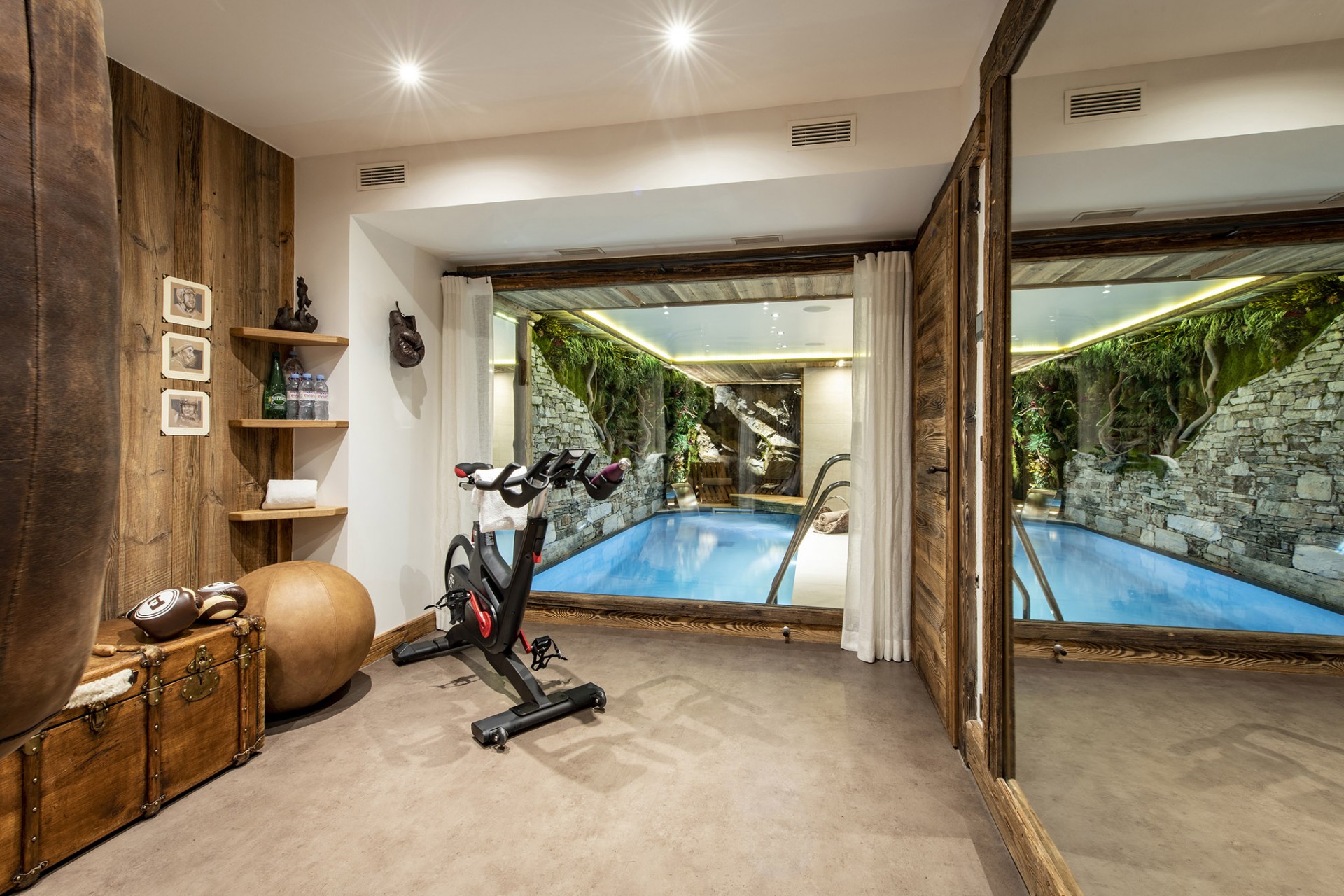 Val D’Isère Luxury Rental Chalet Umbate Fitness Room