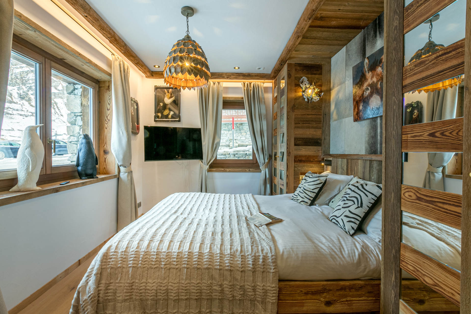 Val D'isère Location Chalet Luxe Valin Chambre 