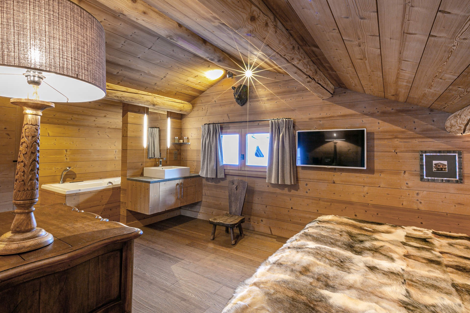 Val d’Isère Location Chalet Luxe Vauxate Chambre 3